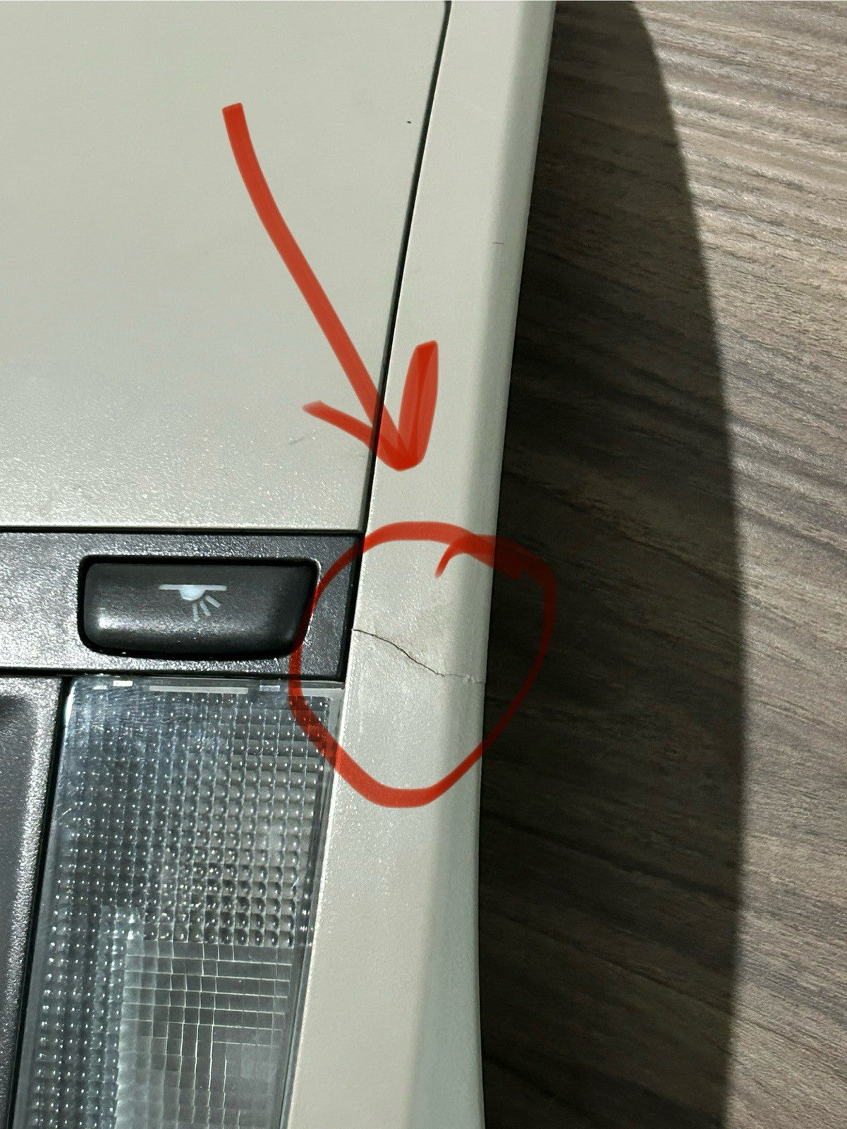 *READ*05-07 Volvo S40 V50 OverheadConsole Dome Light Lamp Map W/ Sunroof Switch