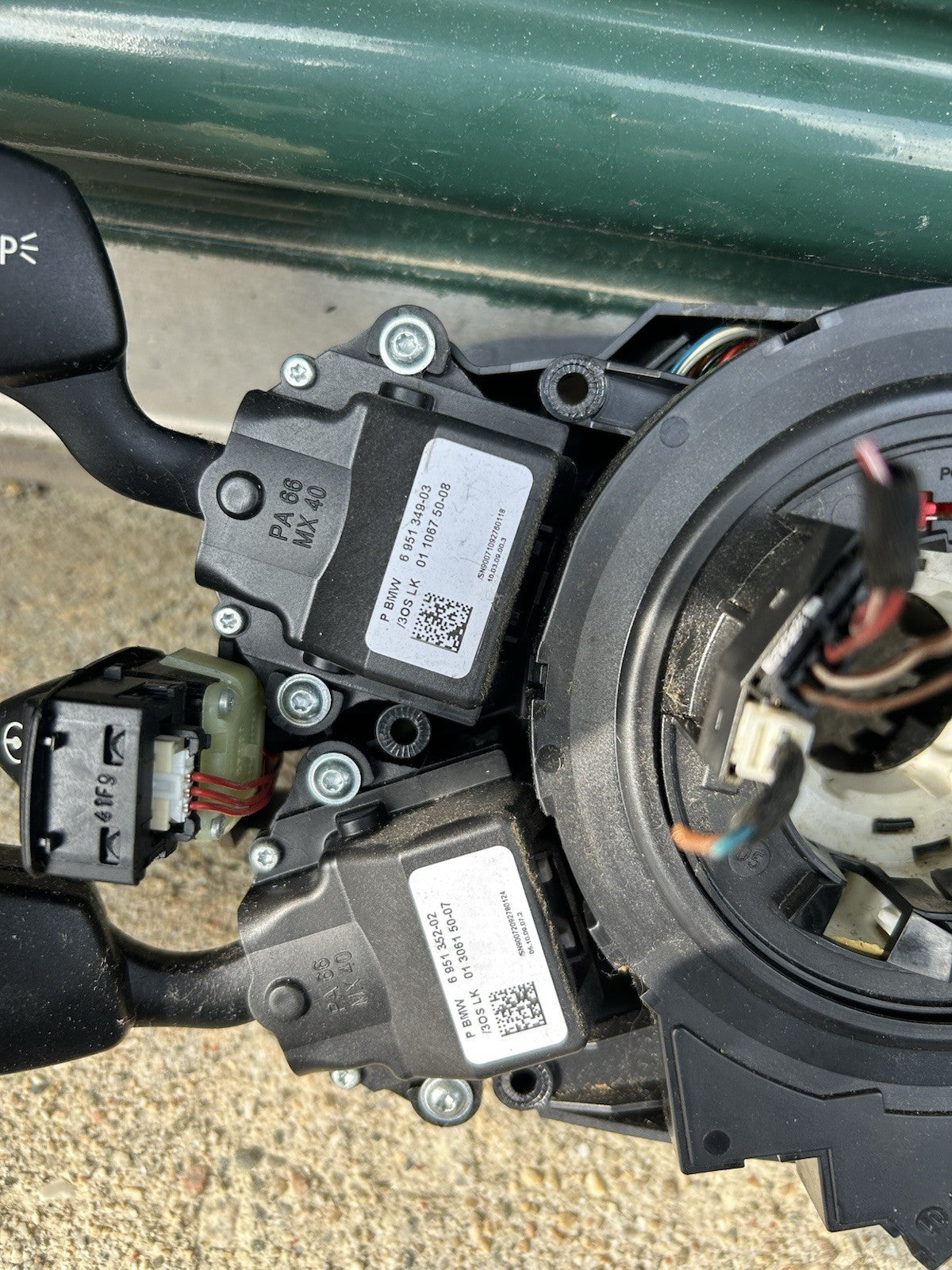 06 07 08 09 10 BMW 528xi oem clock spring turn wiper cruise switch assembly