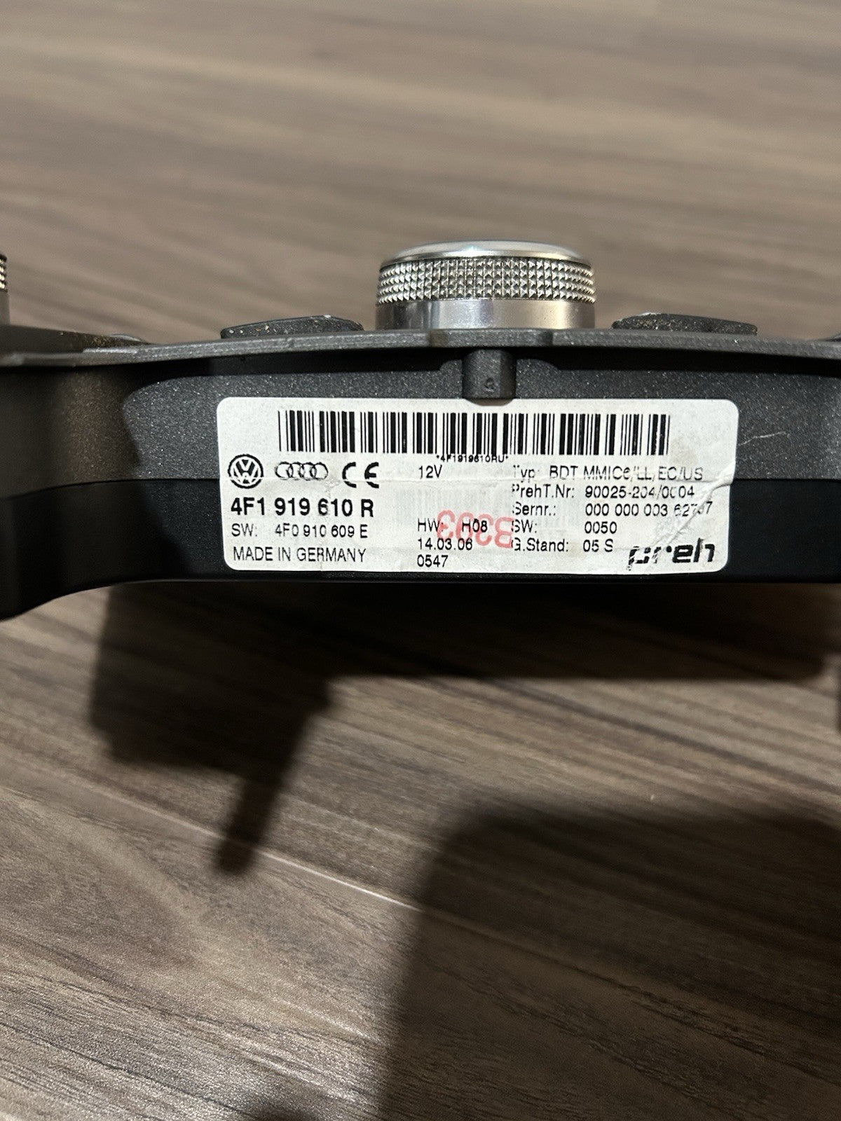 2005-2011 Audi A6 Console Navigation Radio Interface Control Switch Panel OEM