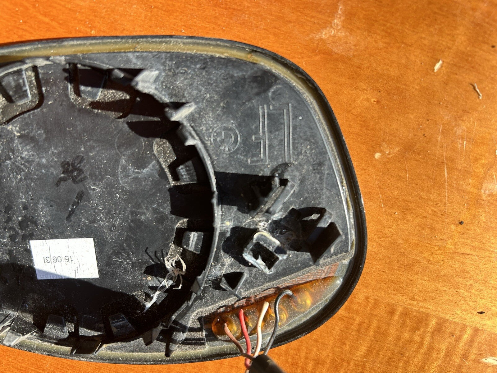 06-08 OEM BMW 3 SERIES E90/E92 328 325 LEFT Auto DIM HEATED MIRROR GLASS LH USA