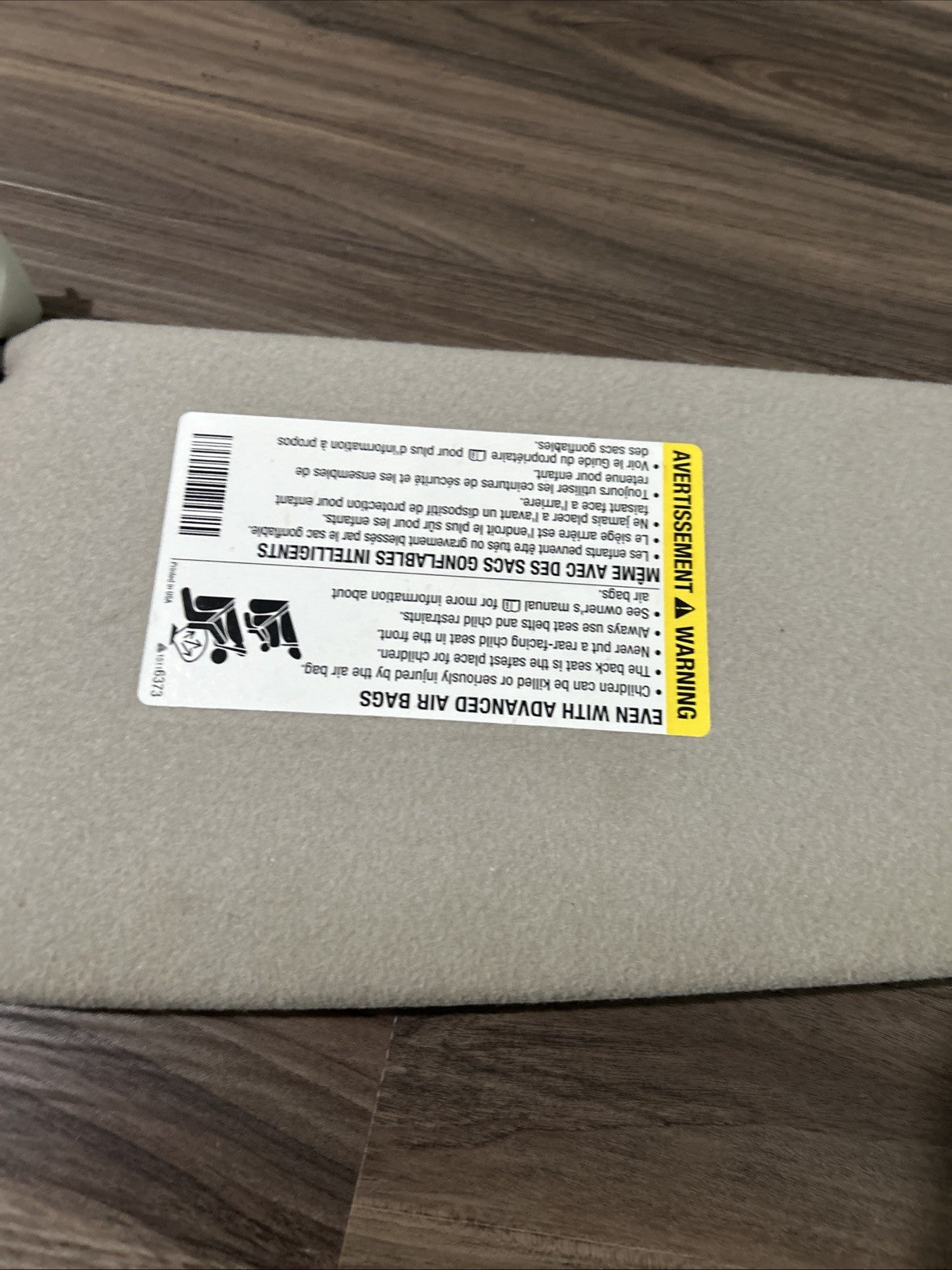 04-11 COLORADO CANYON GREY INTERIOR LEFT/RIGHT SUN VISOR SET SUN VISORS OEM