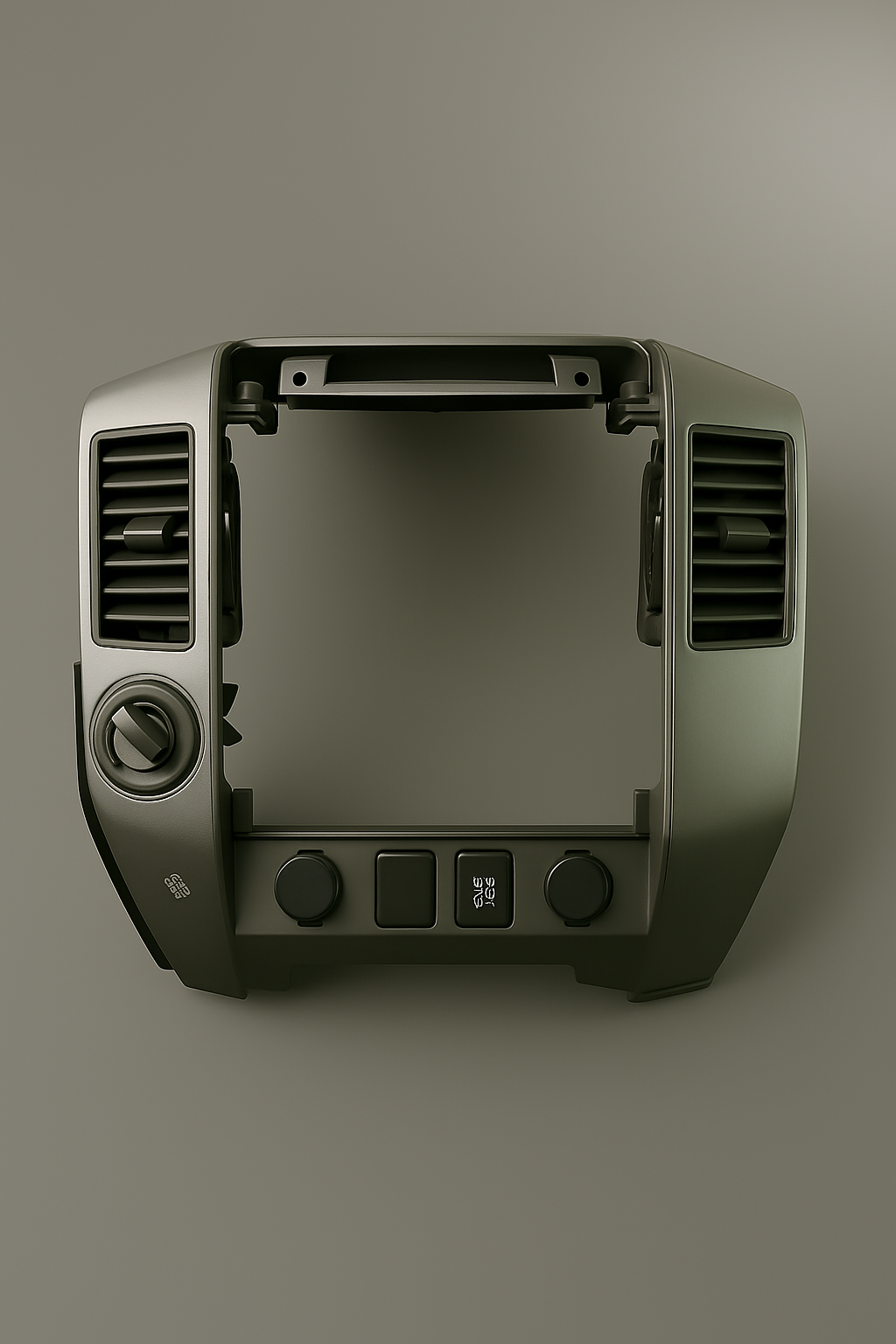 04-07 Nissan Titan Armada Center Dash Radio AC Climate Surround Bezel Trim Taupe