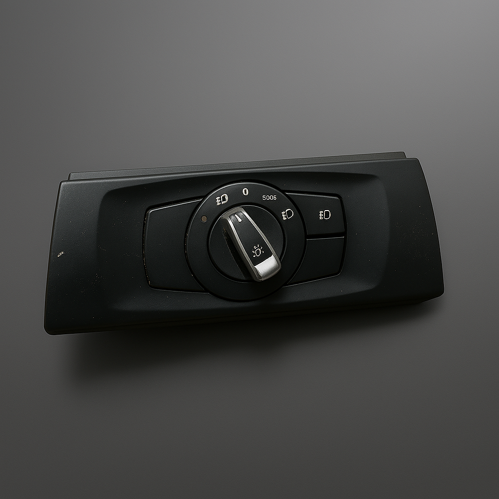 08-11 OEM BMW E82 E88 E90 E91 Headlight Switch Control Panel Light Module BLACK