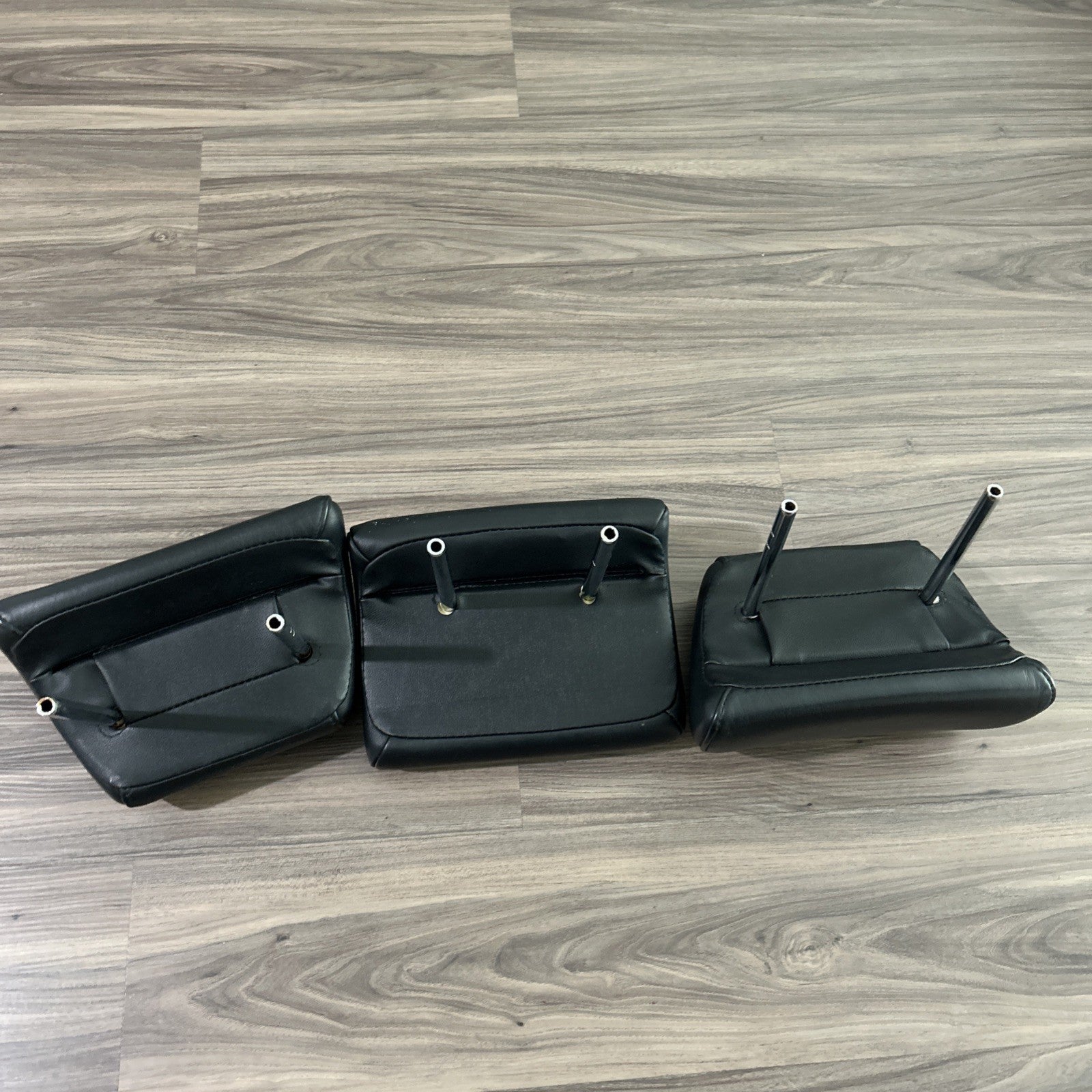 10-15 Lexus RX350 Second 2nd Row Left Right Center Headrest Set Leather Black