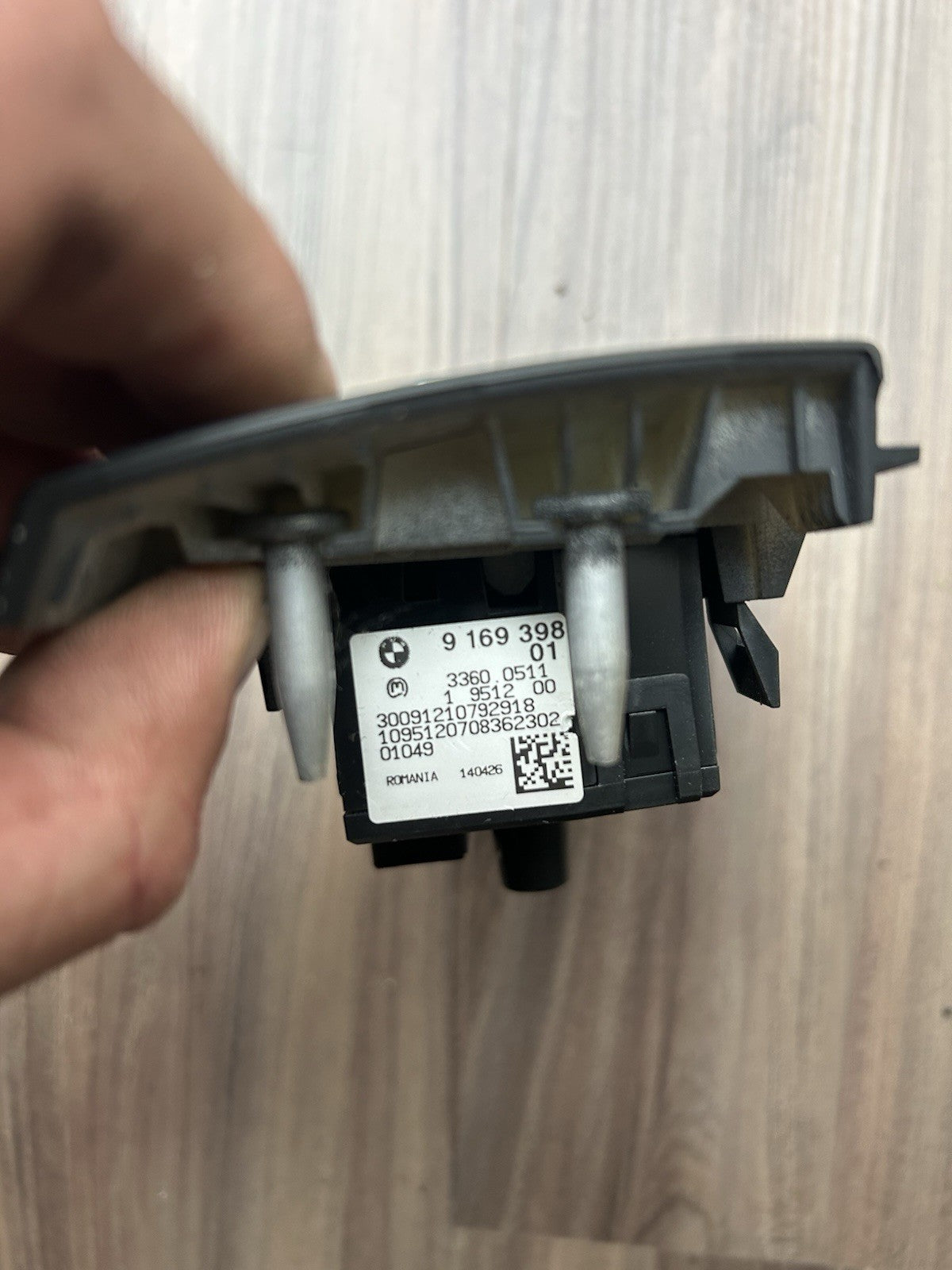 08-11 OEM BMW E82 E88 E90 E91 Headlight Switch Control Panel Light Module BLACK