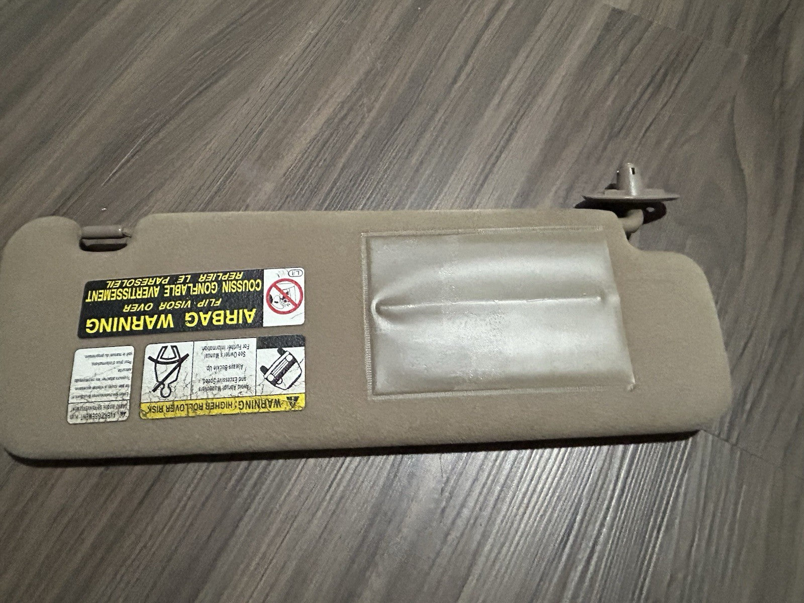 1996-2002 Toyota 4Runner Driver and Passenger Side Sun Visor Set Pair Tan color