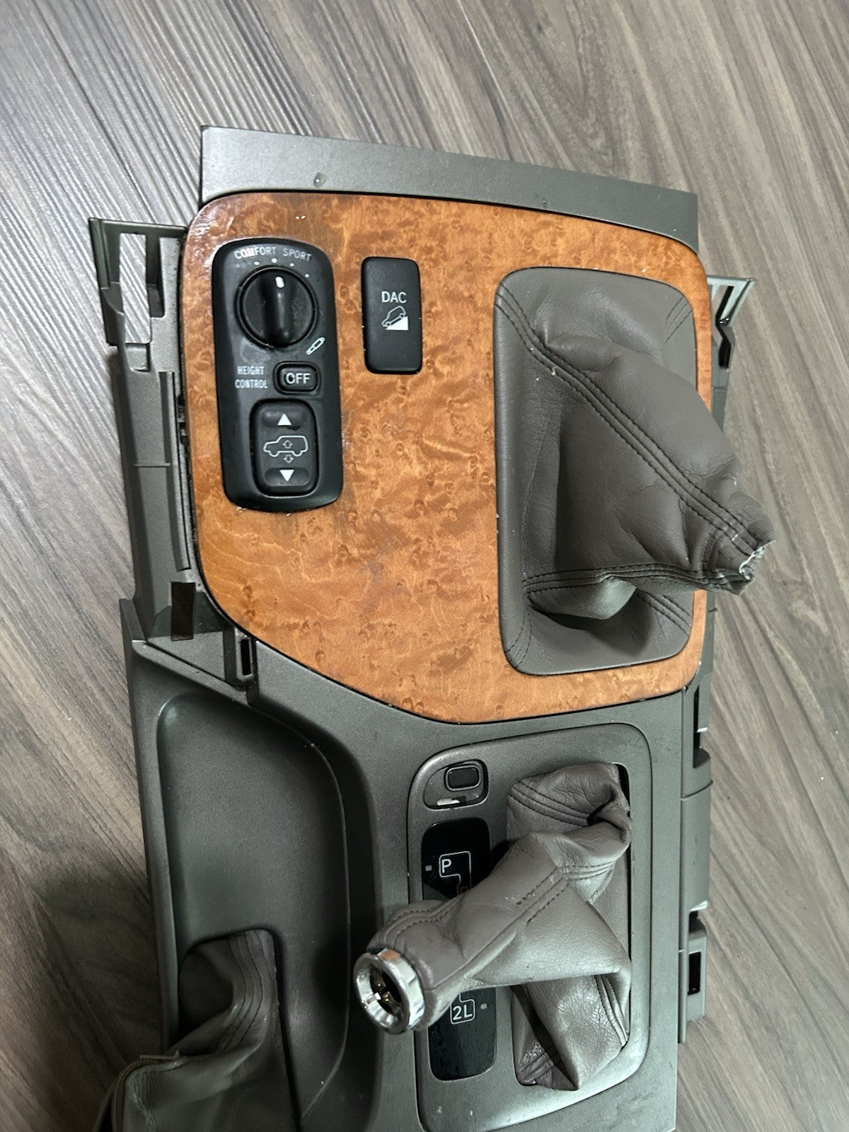 03-09 Lexus GX470 Gear Shifter Center Console Bezel woodgrain