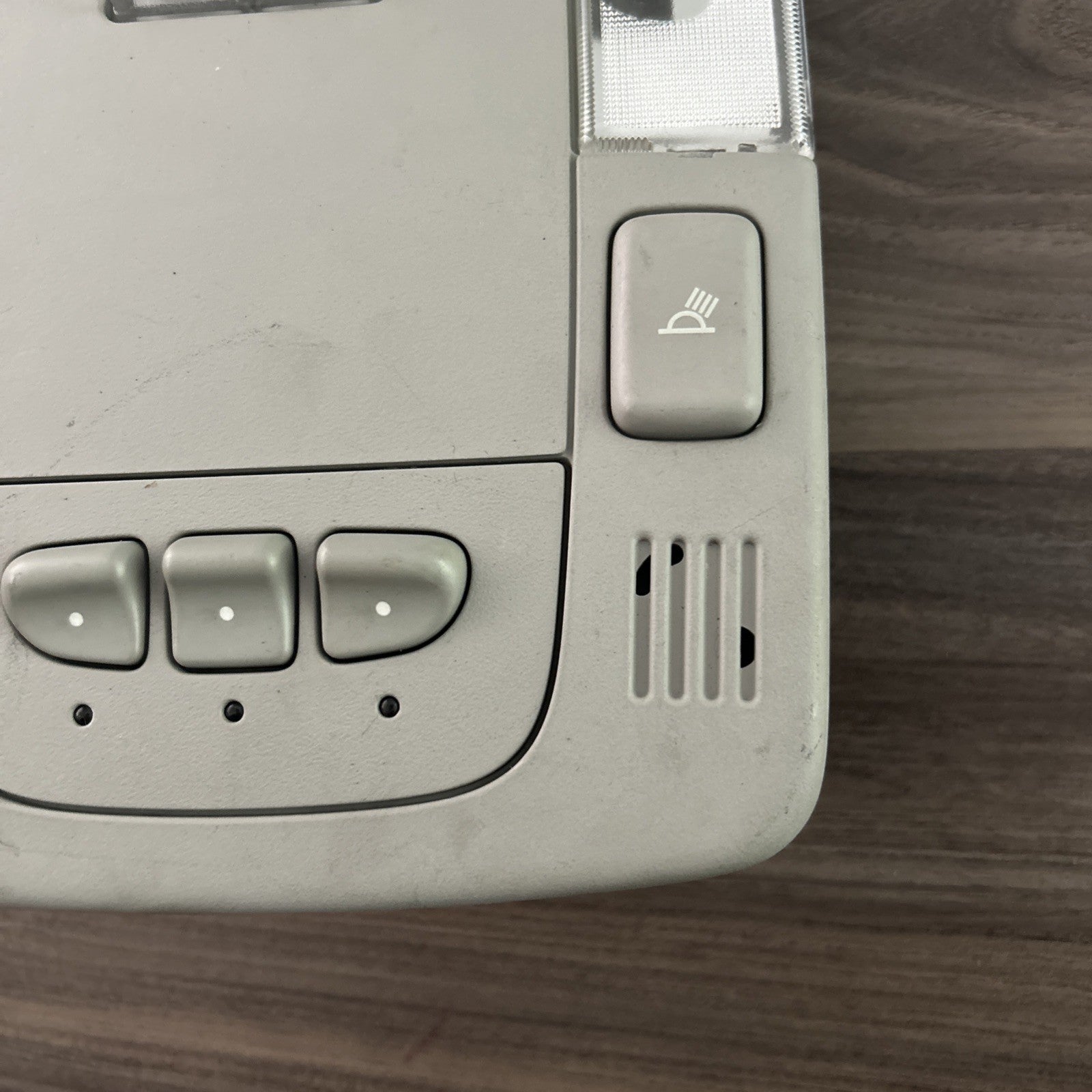 06-11 Cadillac DTS Overhead Console Map Lights Sunroof Switch Homelink Shale OEM