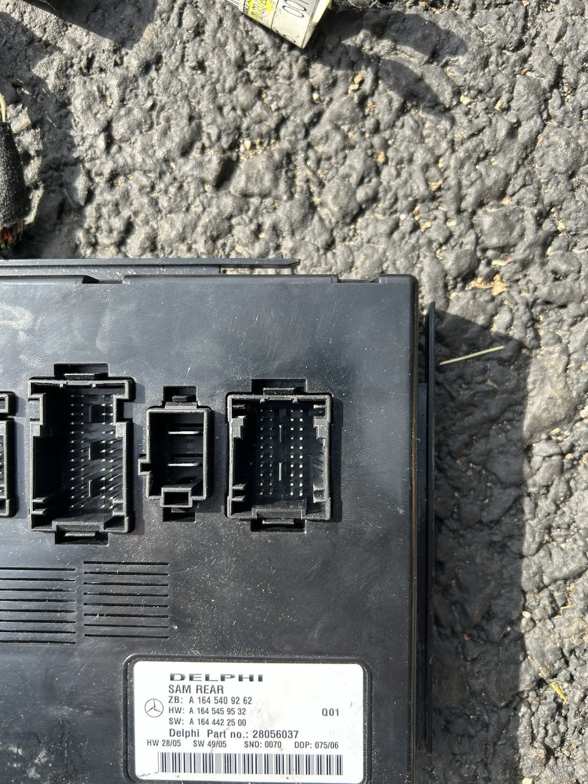 06-12 MERCEDES GL450 R500 R320 ML350 REAR SAM CONTROL MODULE A1645409262