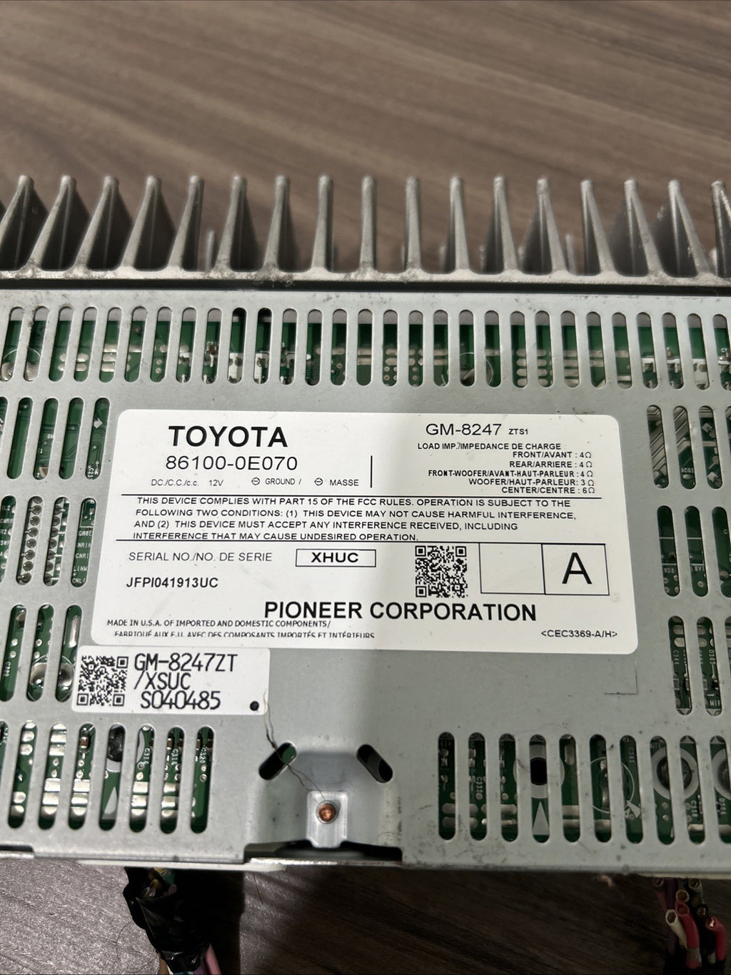 Lexus RX350 RX450H 2010-2013 Factory Pioneer sound Amplifier 86100-0E070 Oem use