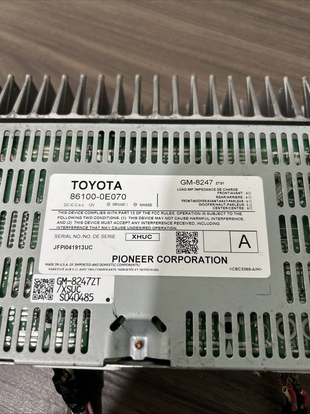 Lexus RX350 RX450H 2010-2013 Factory Pioneer sound Amplifier 86100-0E070 Oem use