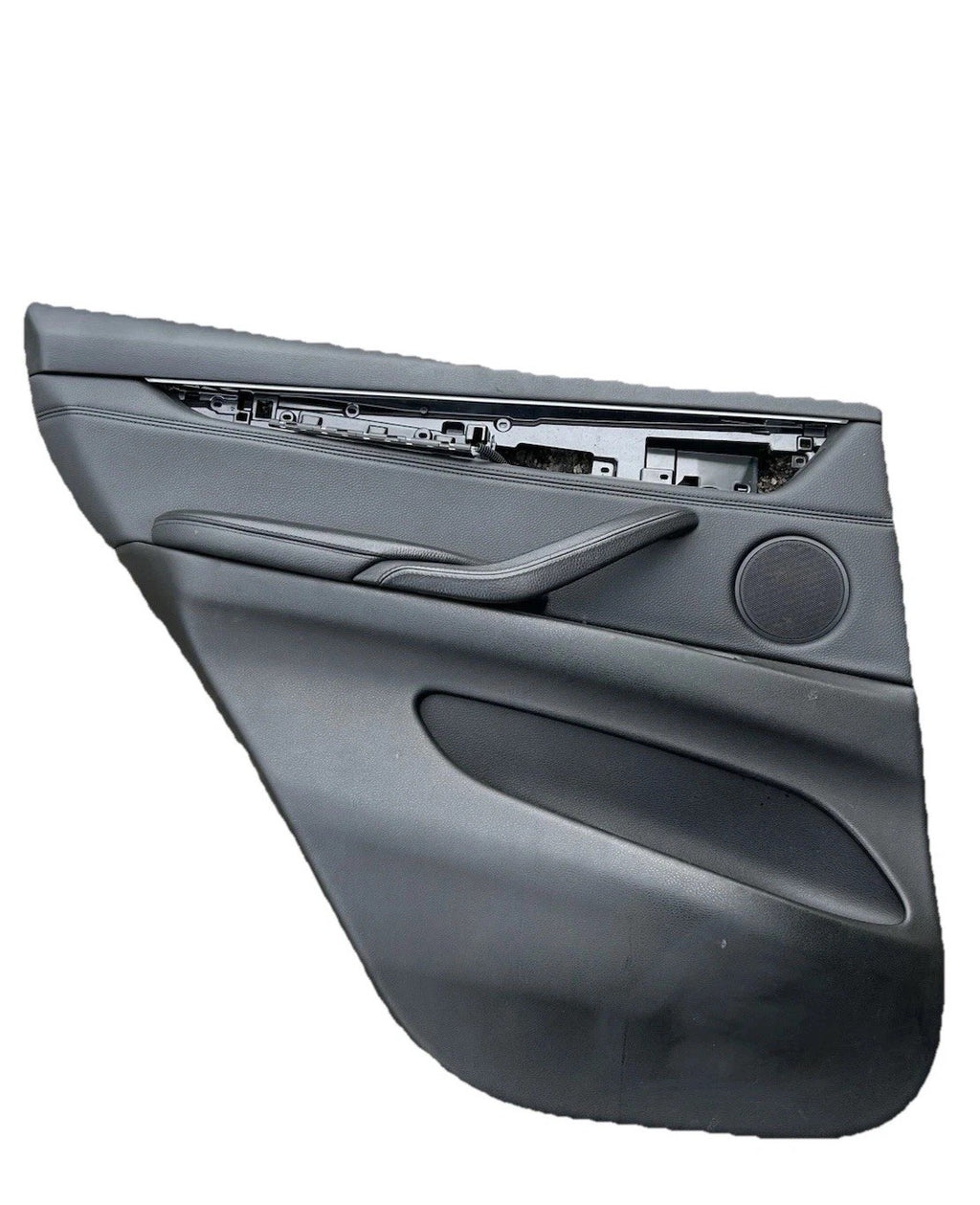 14-18 BMW X5 F15 Rear Left Driver Door Panel Card W/ Black OEM