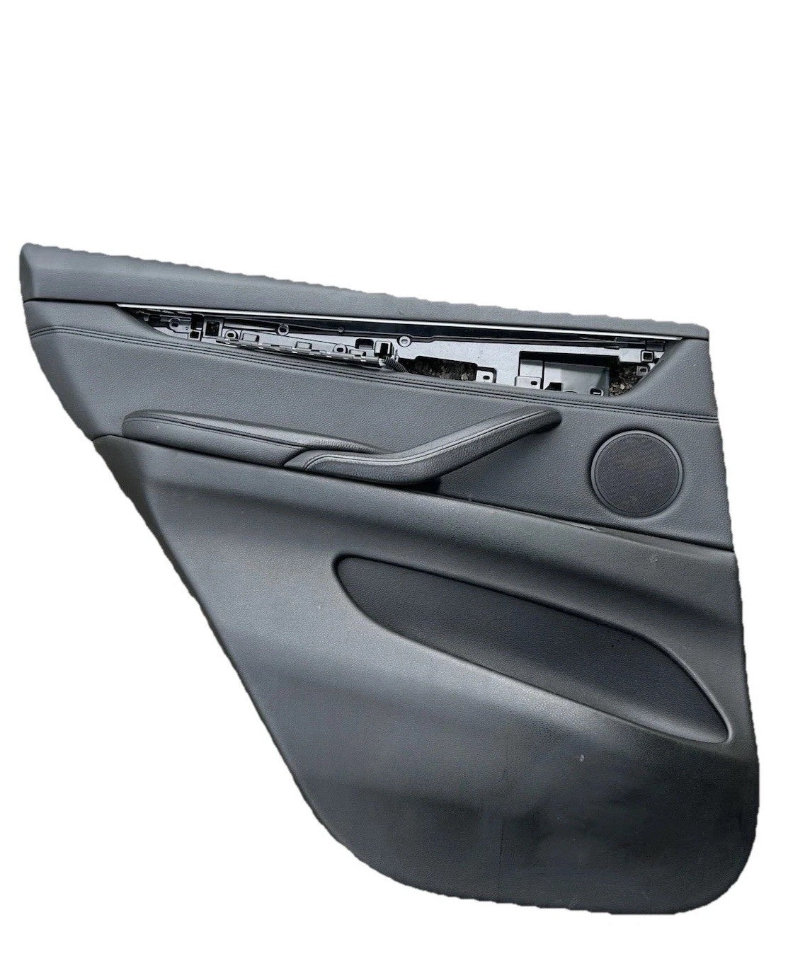 14-18 BMW X5 F15 Rear Left Driver Door Panel Card W/ Black OEM