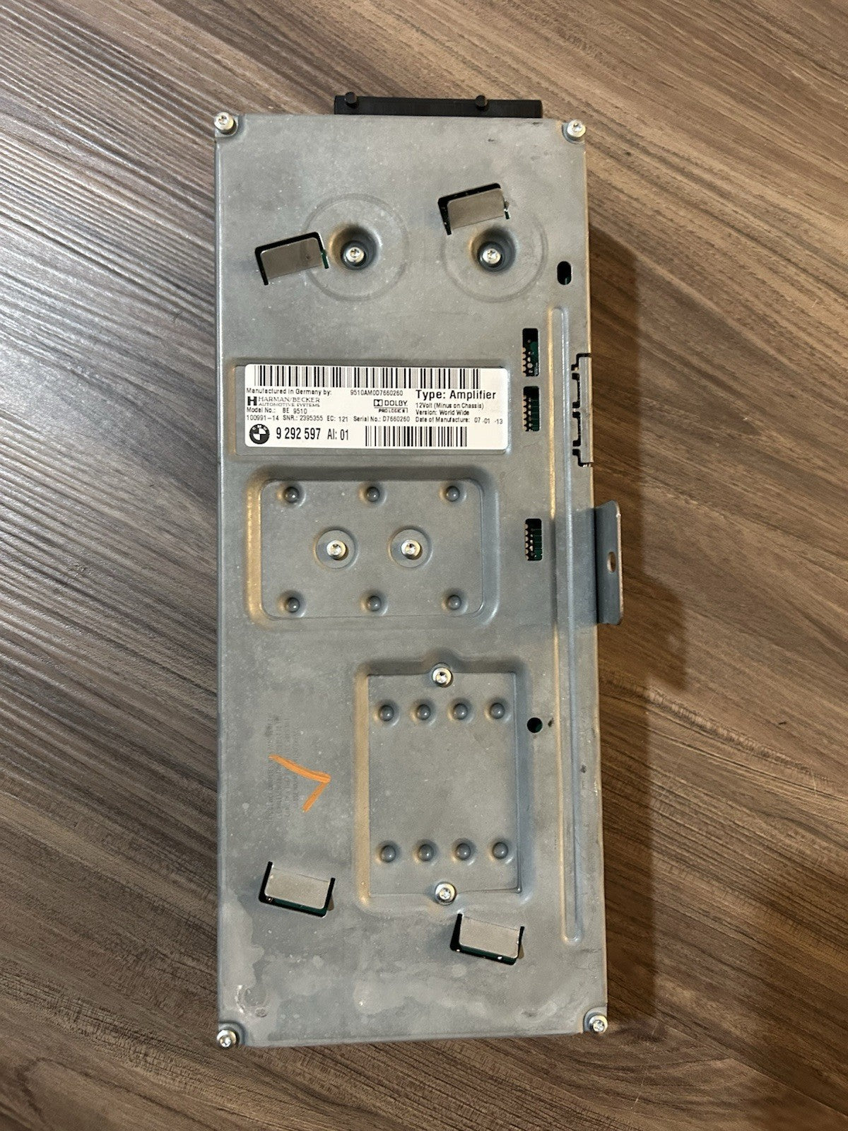 2013-2016 BMW 528I 535 550I 640 650 M5 M6 HARMAN KARDON BECKER AMPLIFIER 9292597