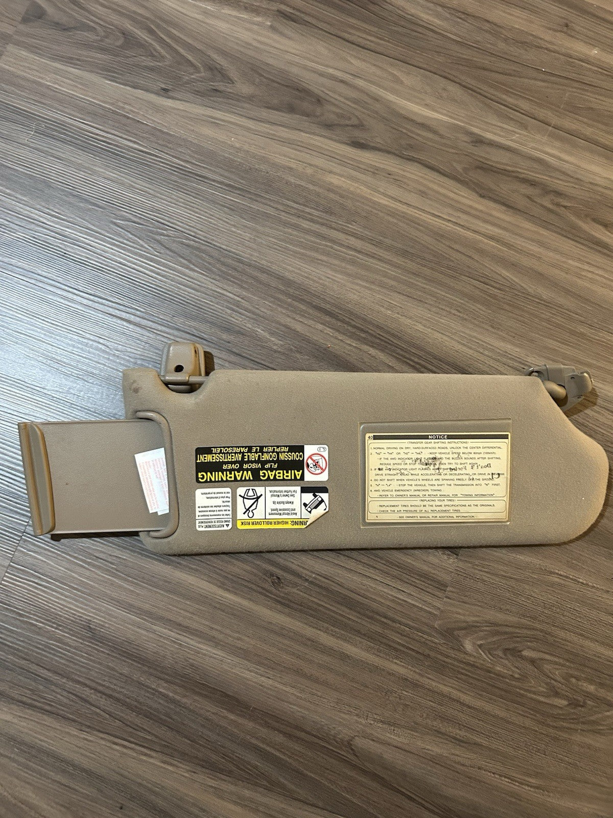 2000-2006 Toyota Tundra Sequoia DRIVER PASSENGER Left Right Sun Visor  OEM Beige