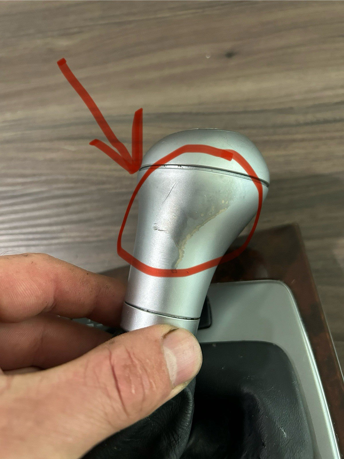 08-14 Mercedes W204, C300 Auto Shift Knob Boot & Base Trim Wood Trim