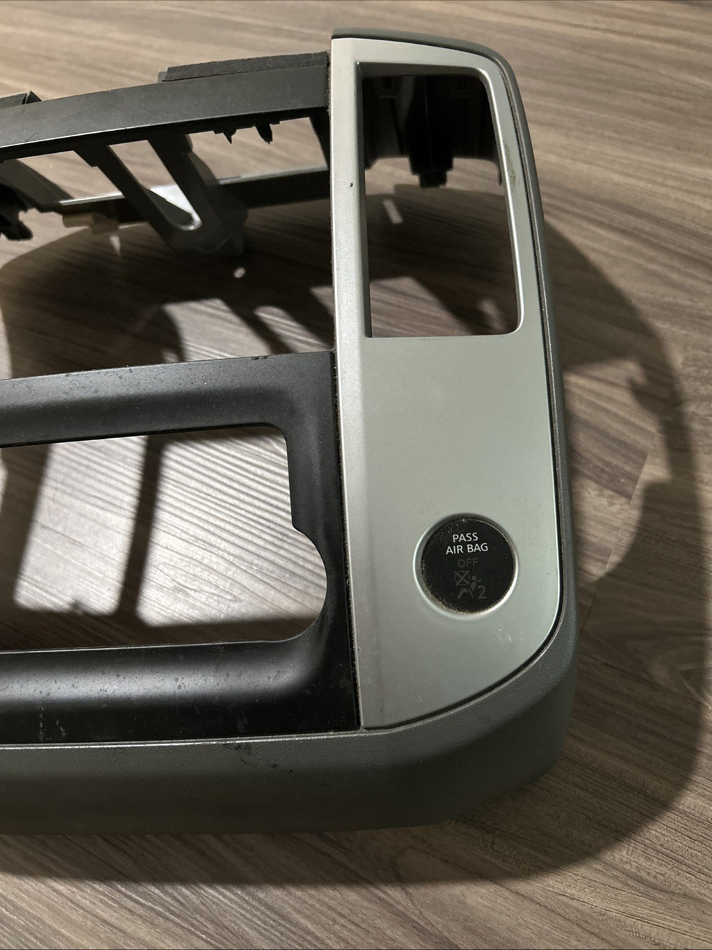 2009 2010 2011 2012 Nissan Frontier Xterra Dash Radio Trim Bezel Gray Silver 155