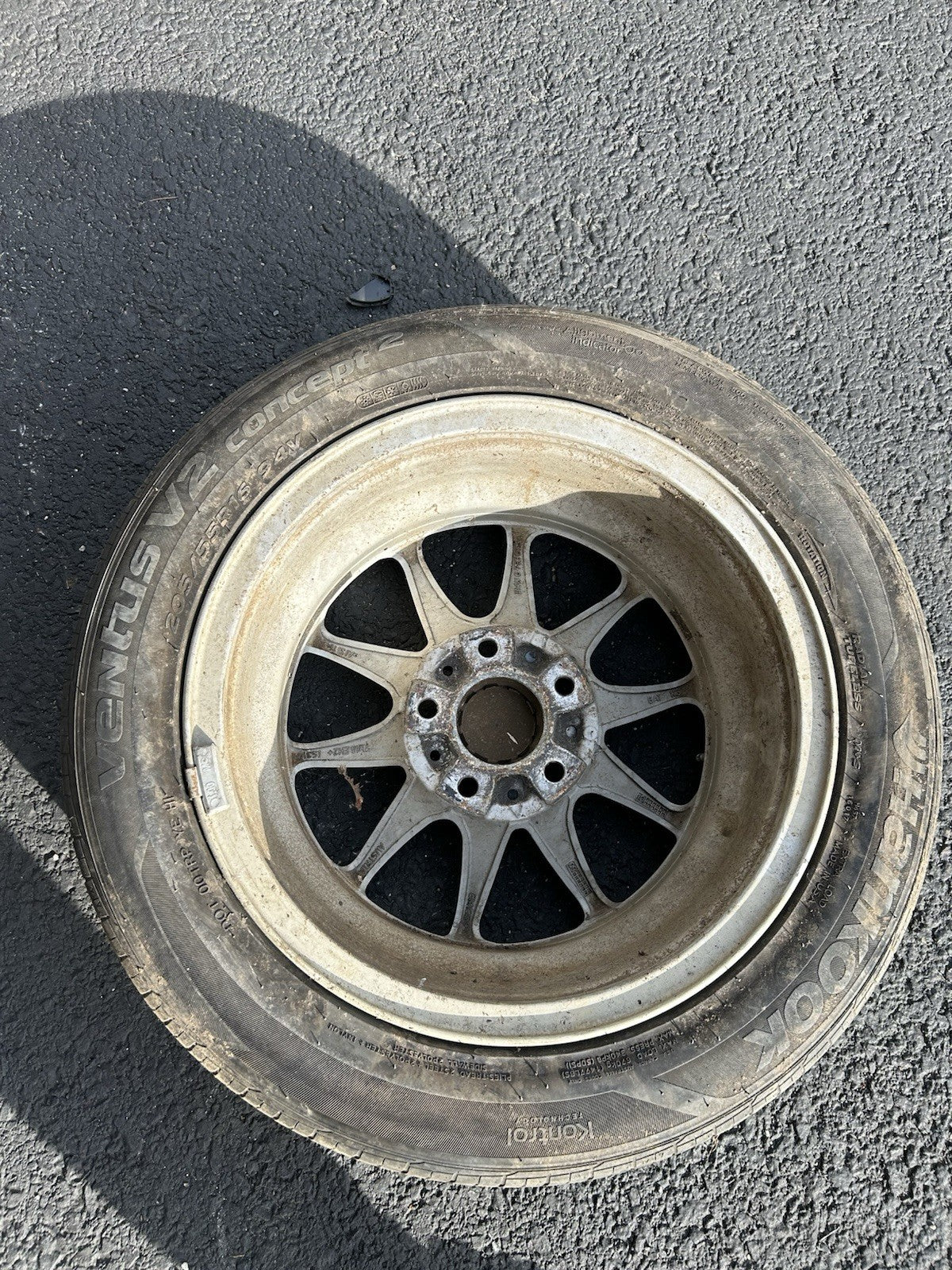 BMW 3 SERIES E90 E91 E92 16 INCH ALLOY WHEEL WITH TIRE SILVER 205 /55 / 16  OEM