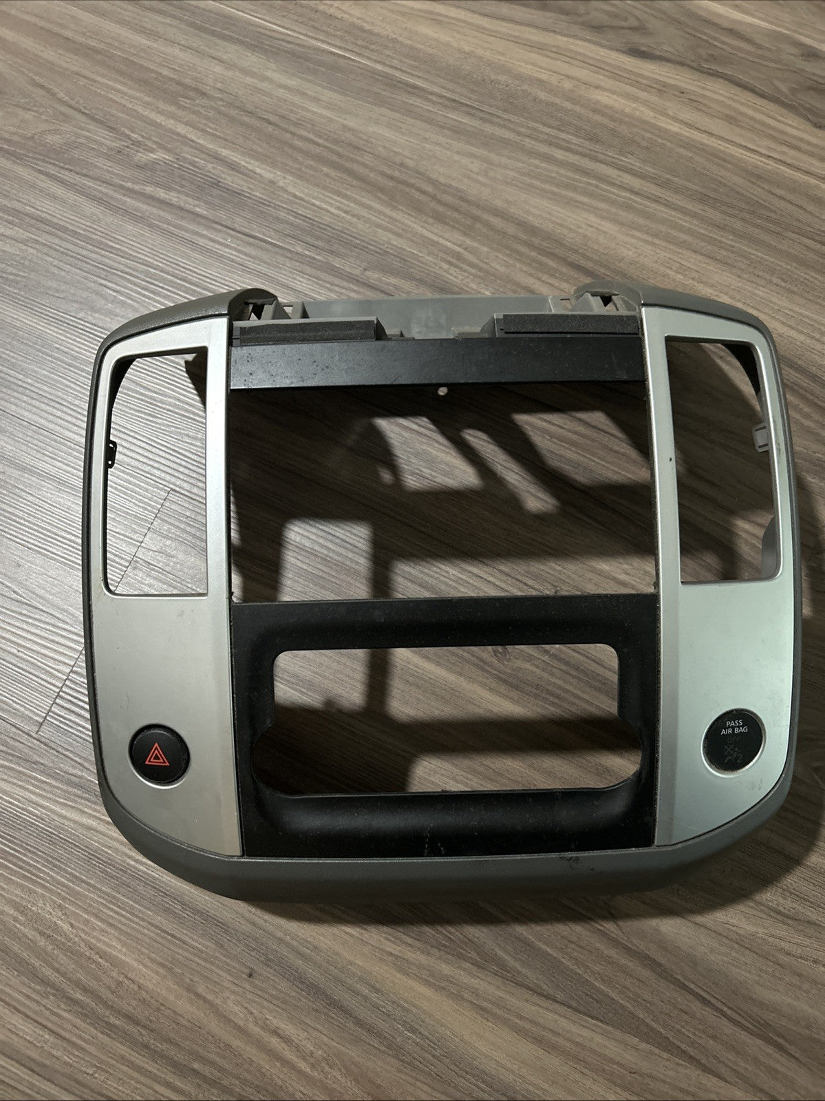 2009 2010 2011 2012 Nissan Frontier Xterra Dash Radio Trim Bezel Gray Silver 155