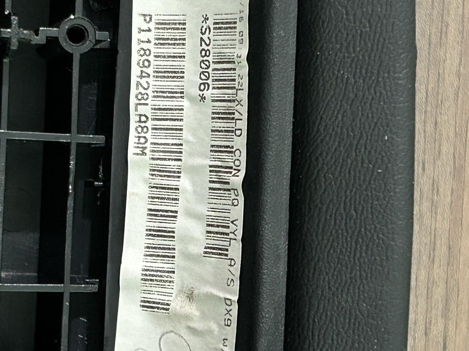 2011-2018 Dodge Charger Center Console Black Leather Armrest Lid Cover OEM