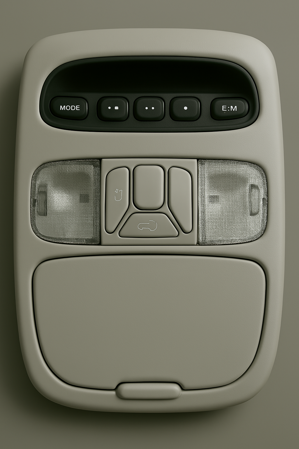 2004-2010 Toyota Sienna Over Head Console Dome Map Light Gray OEM