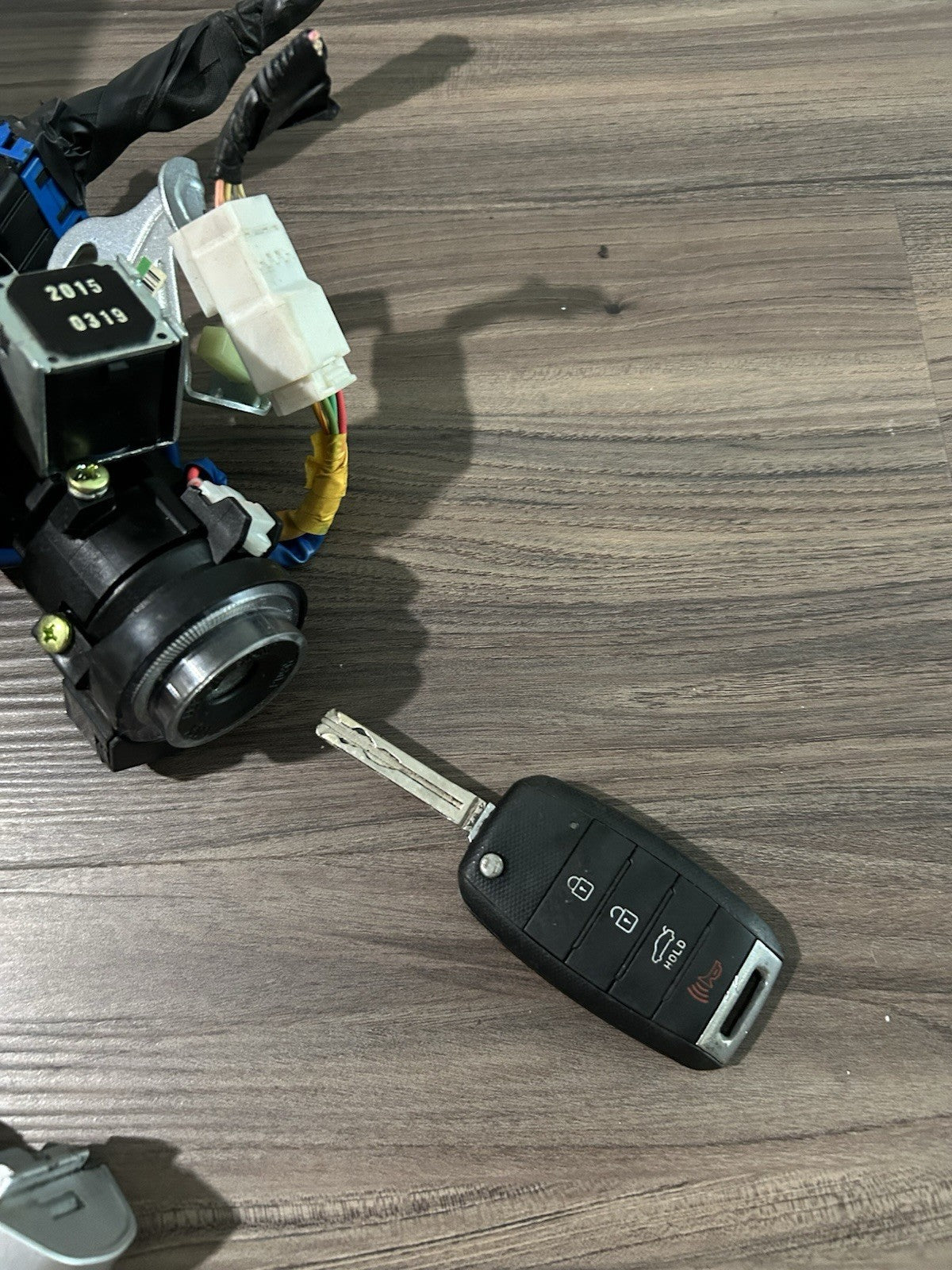 2012-2017 Kia Rio Ignition Switch Key Steering Column Trim Door Lock Set