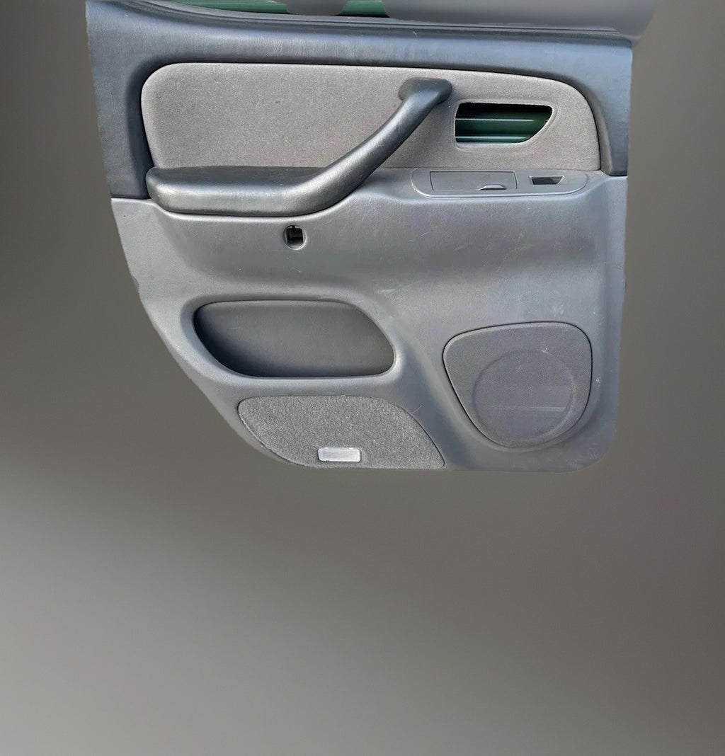 2001-2007 TOYOTA TUNDRA REAR LEFT DRIVER SIDE DOOR PANEL TRIM Gray OEM
