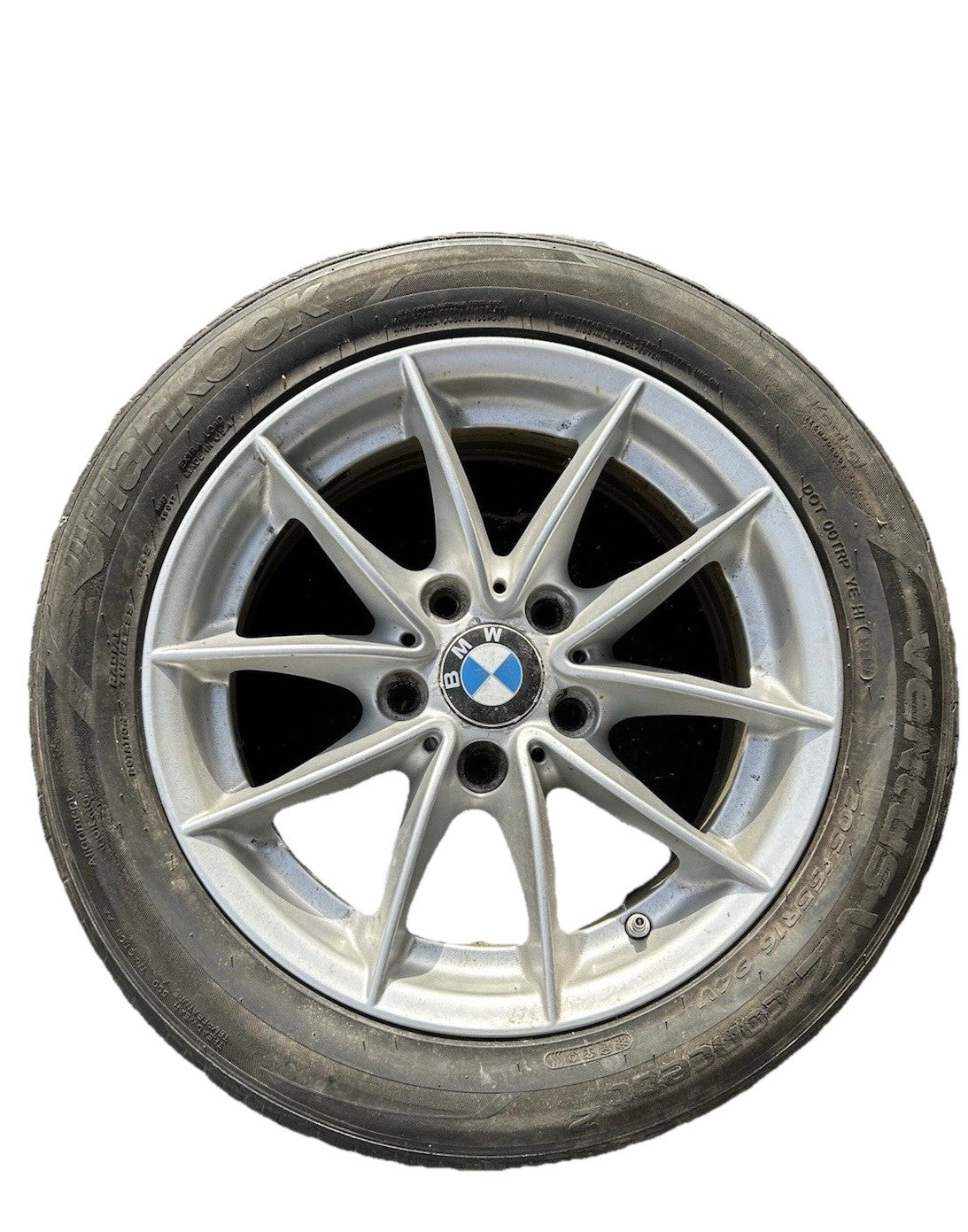 BMW 3 SERIES E90 E91 E92 16 INCH ALLOY WHEEL WITH TIRE SILVER 205 /55 / 16  OEM