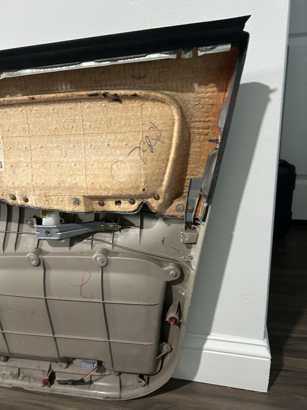 2001 2002 2003 2004 Toyota Sequoia Left Driver  Front Door Panel Trim Brown OEM