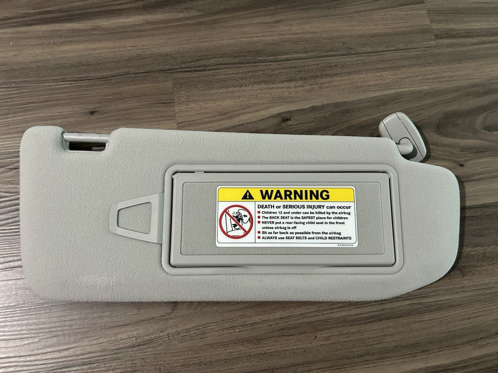 OEM C215 W220 Mercedes Benz Sun Visor Set 2000-2006 S320 S430 S500 CL500 CL600