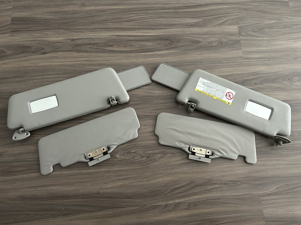 2000-2006 Toyota Tundra DRIVER PASSENGER Left Right Sun Visor SET OEM Gray