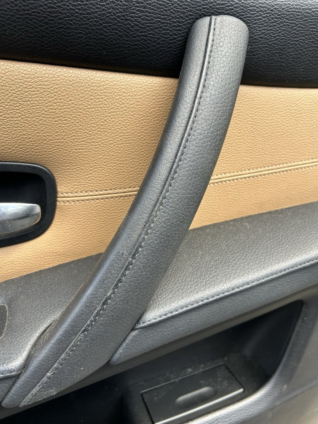 BMW E60/E61 5-Series Rear Left Door Panel Dakota Naturbraun Black OEM