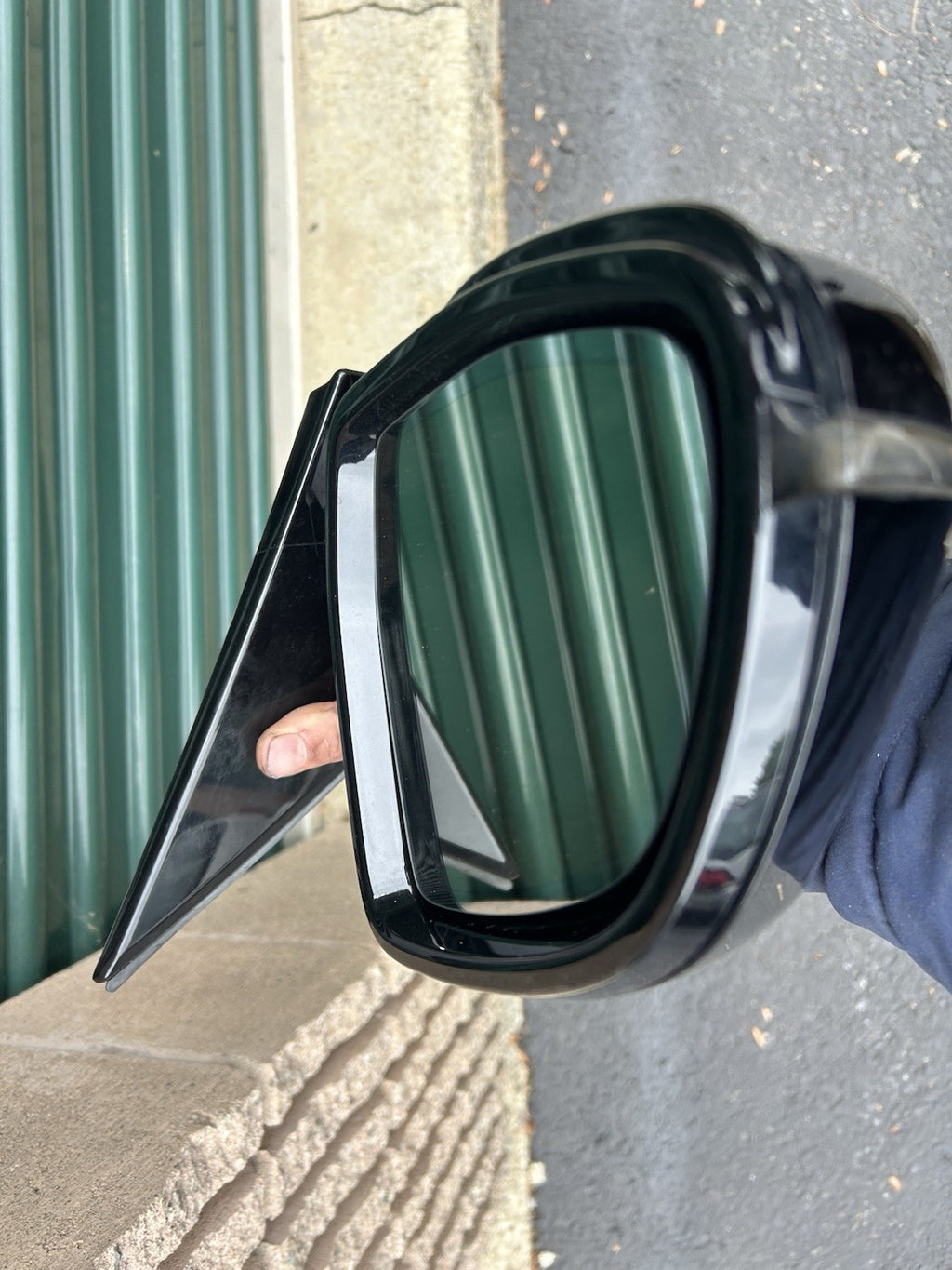 Fits 14 - 18 BMW X5 F15 LH Driver Power Door Mirror Heated w Memory Black=475M