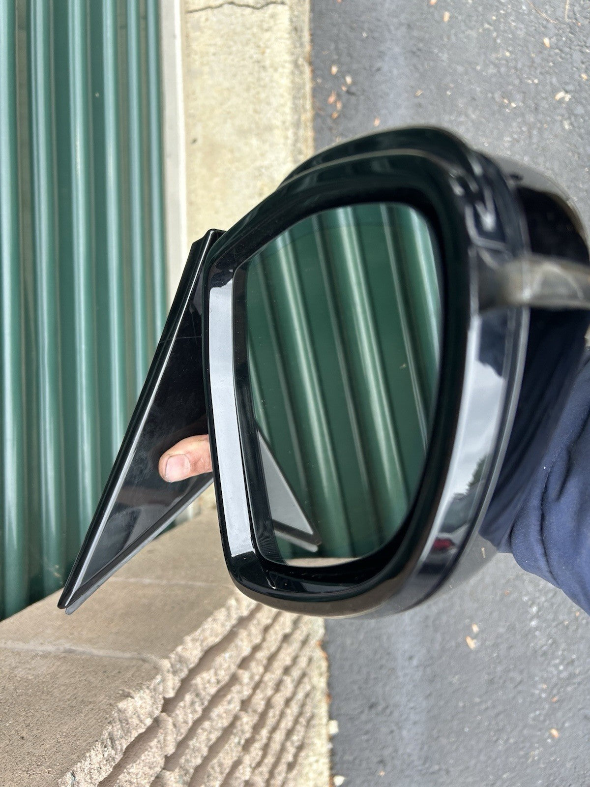 Fits 14 - 18 BMW X5 F15 LH Driver Power Door Mirror Heated w Memory Black=475M