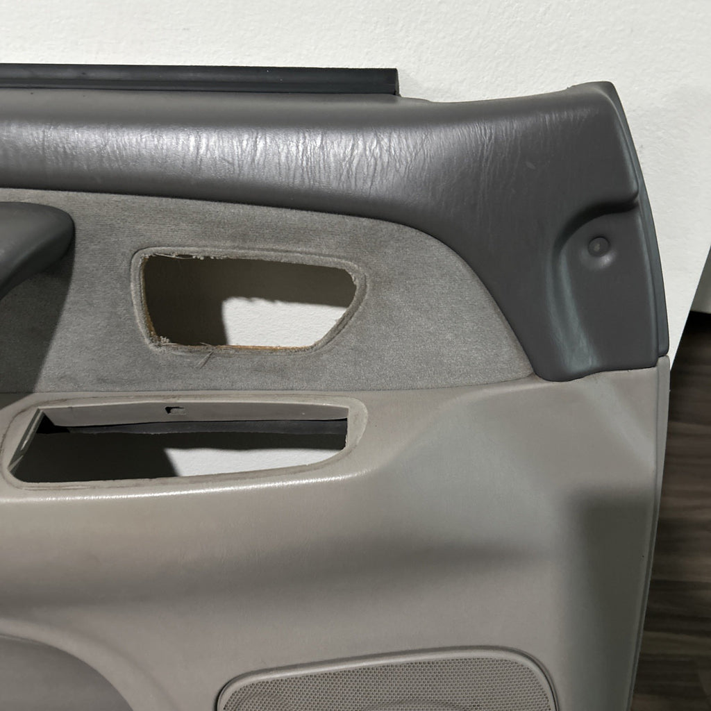 2001 2002 2003 2004 Toyota Sequoia Left Driver  Front Door Panel Trim Gray OEM