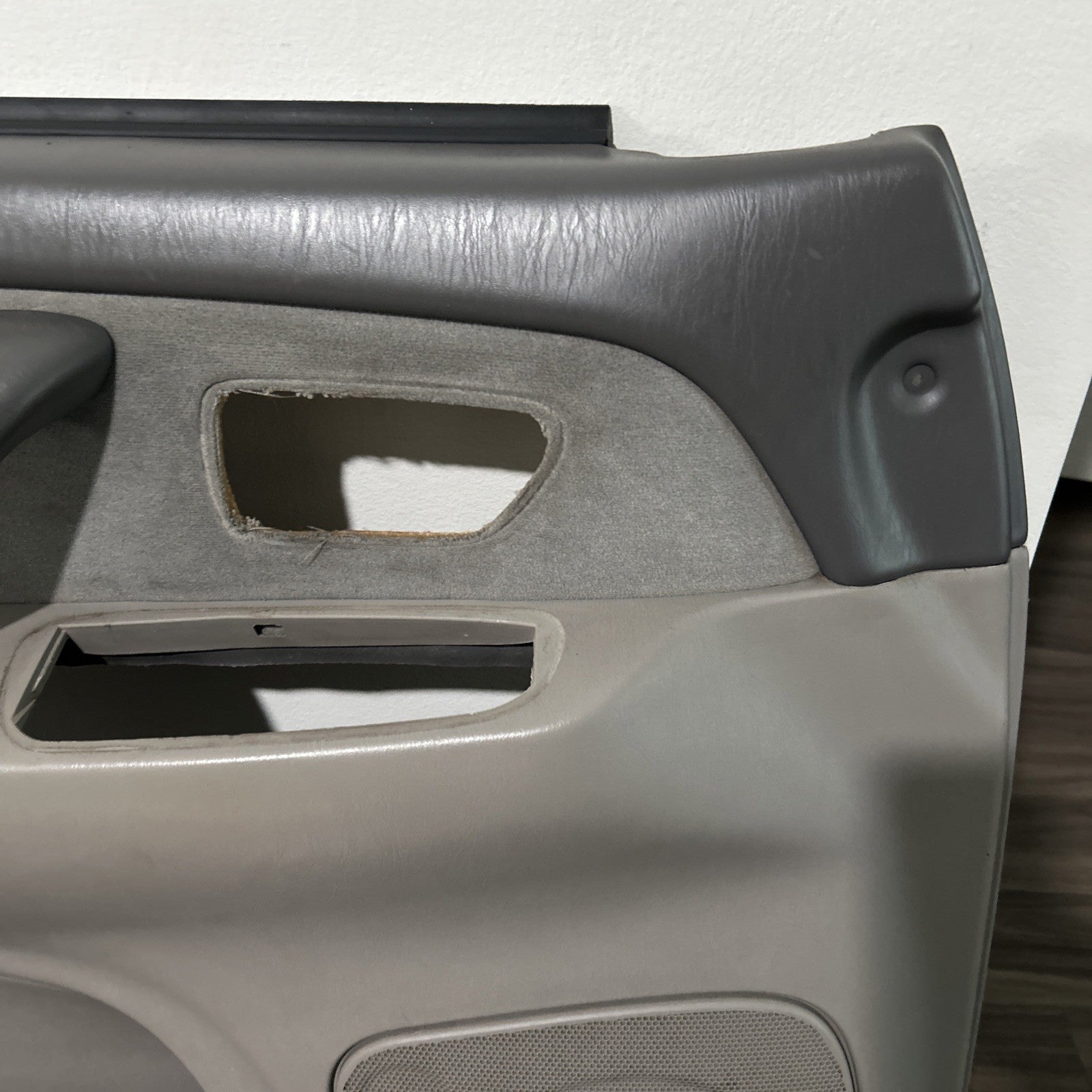 2001 2002 2003 2004 Toyota Sequoia Left Driver  Front Door Panel Trim Gray OEM