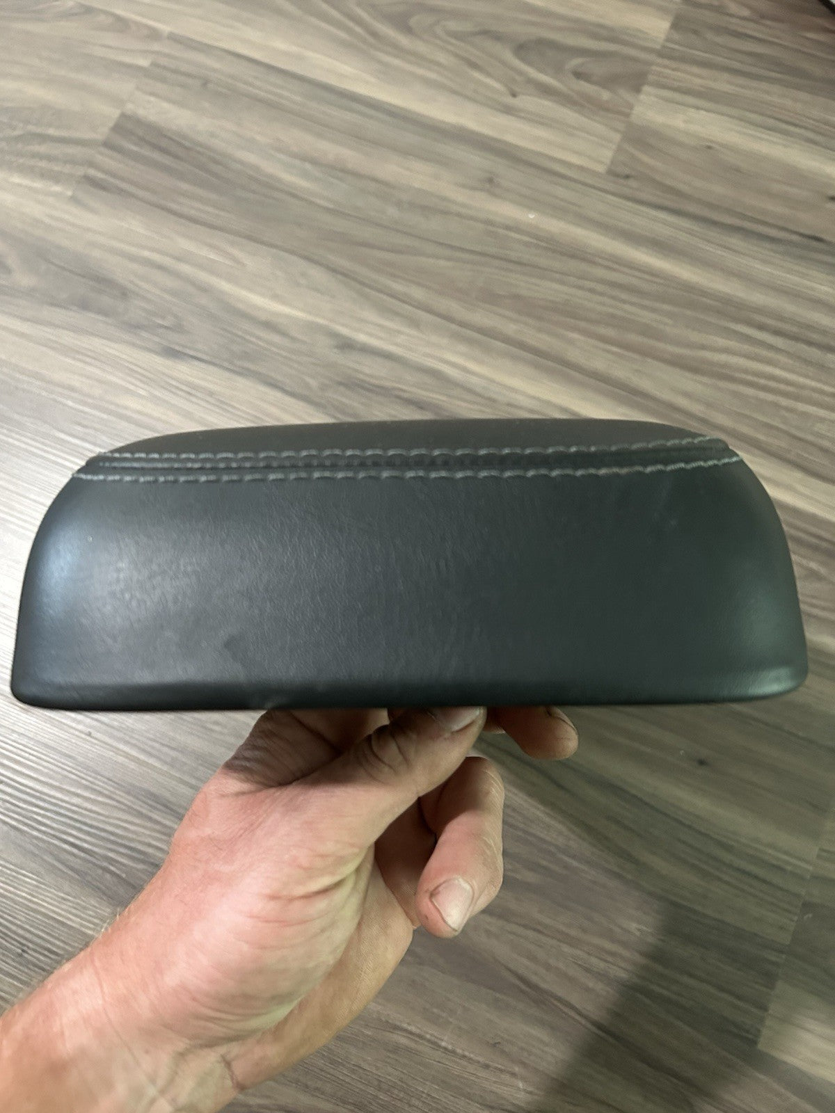 2011-2018 Dodge Charger Center Console Black Leather Armrest Lid Cover OEM
