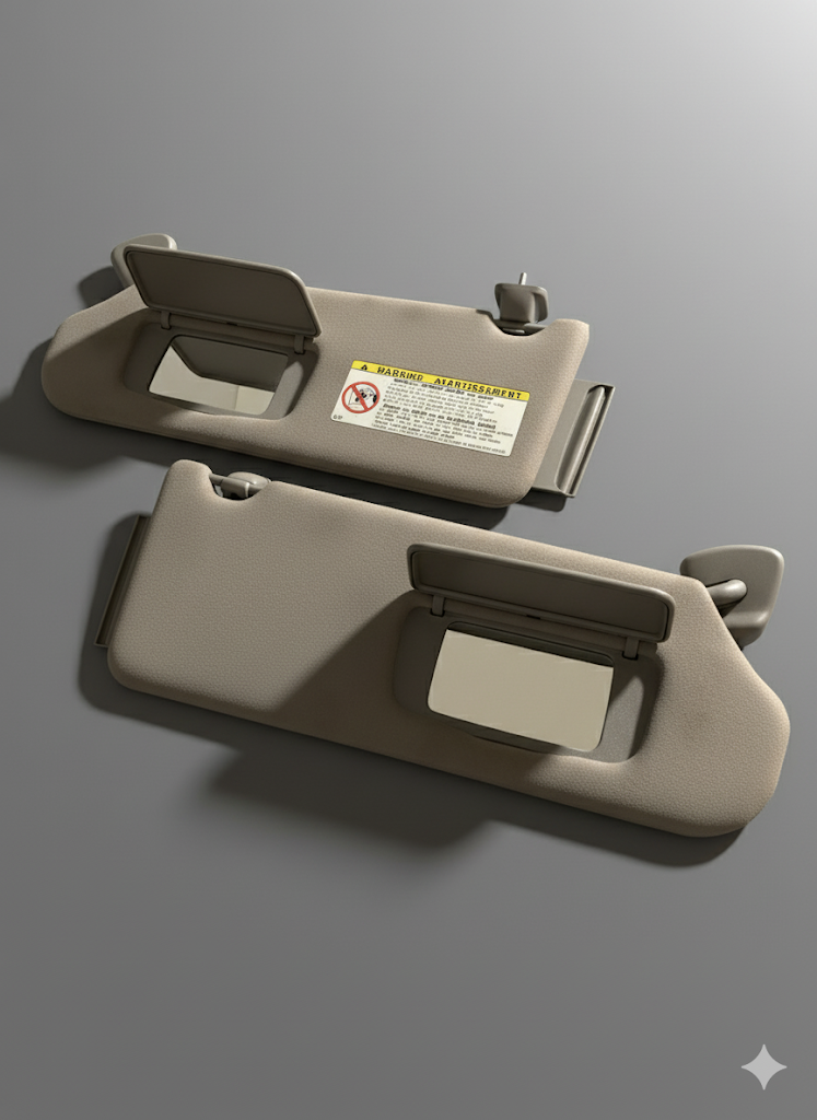 2000-2006 Toyota Tundra Sequoia DRIVER PASSENGER Left Right Sun Visor  OEM Gray