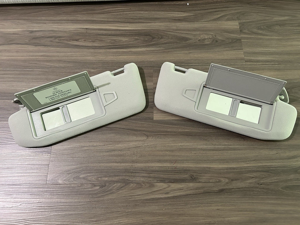 OEM C215 W220 Mercedes Benz Sun Visor Set 2000-2006 S320 S430 S500 CL500 CL600