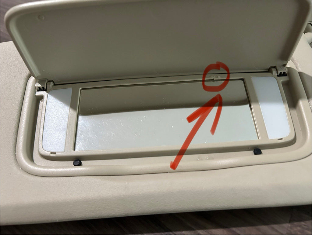 2010 2011 2012 VOLVO XC60 SUN VISOR RIGHT PASSENGER SIDE TAN 30653404 OEM 11-13