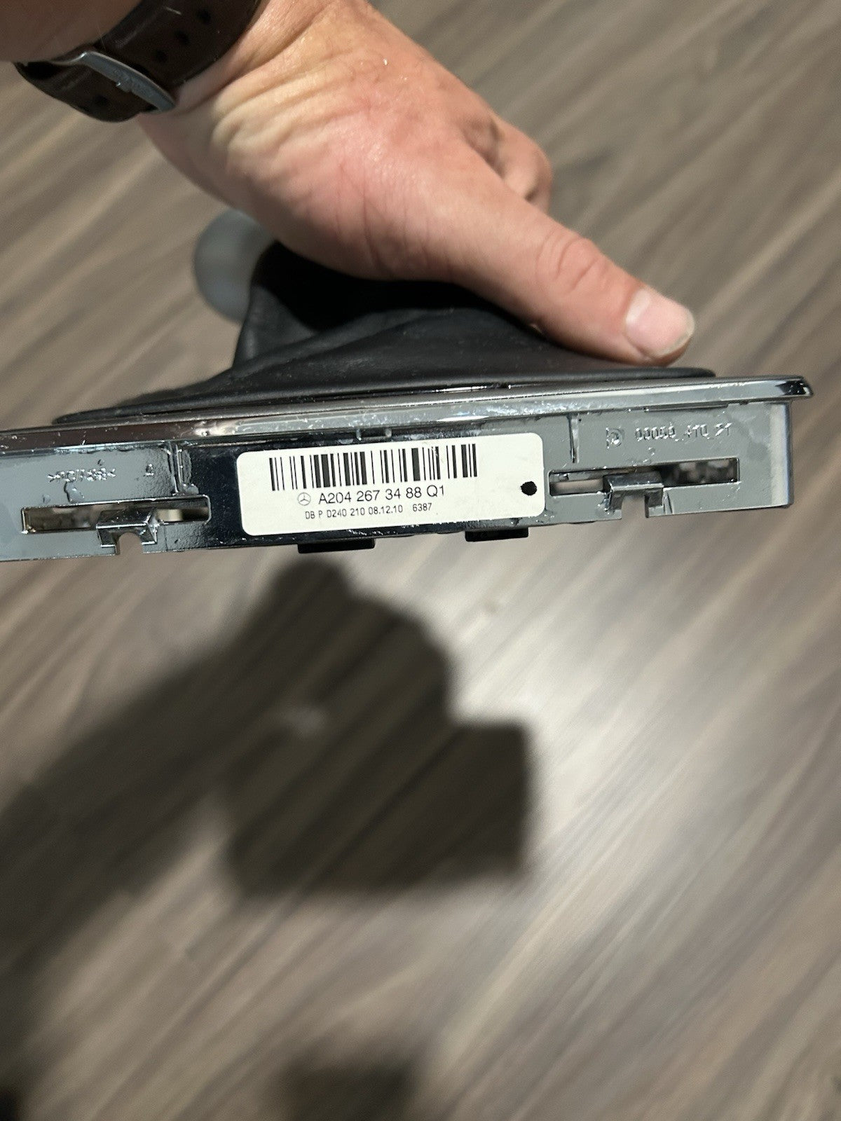 08-14 Mercedes W204, C300 Auto Shift Knob Boot & Base Trim