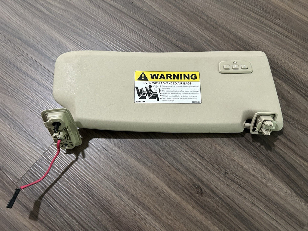 2010-2017 Volvo XC60 Left Driver Sunvisor with Homelink garage door opener beige