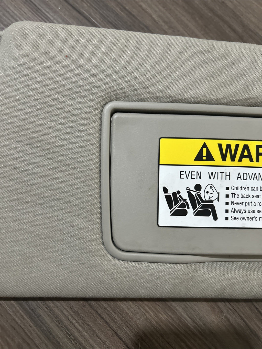 2007-2012 Acura RDX Sun Visor driver & passenger set (taupe / light gray)