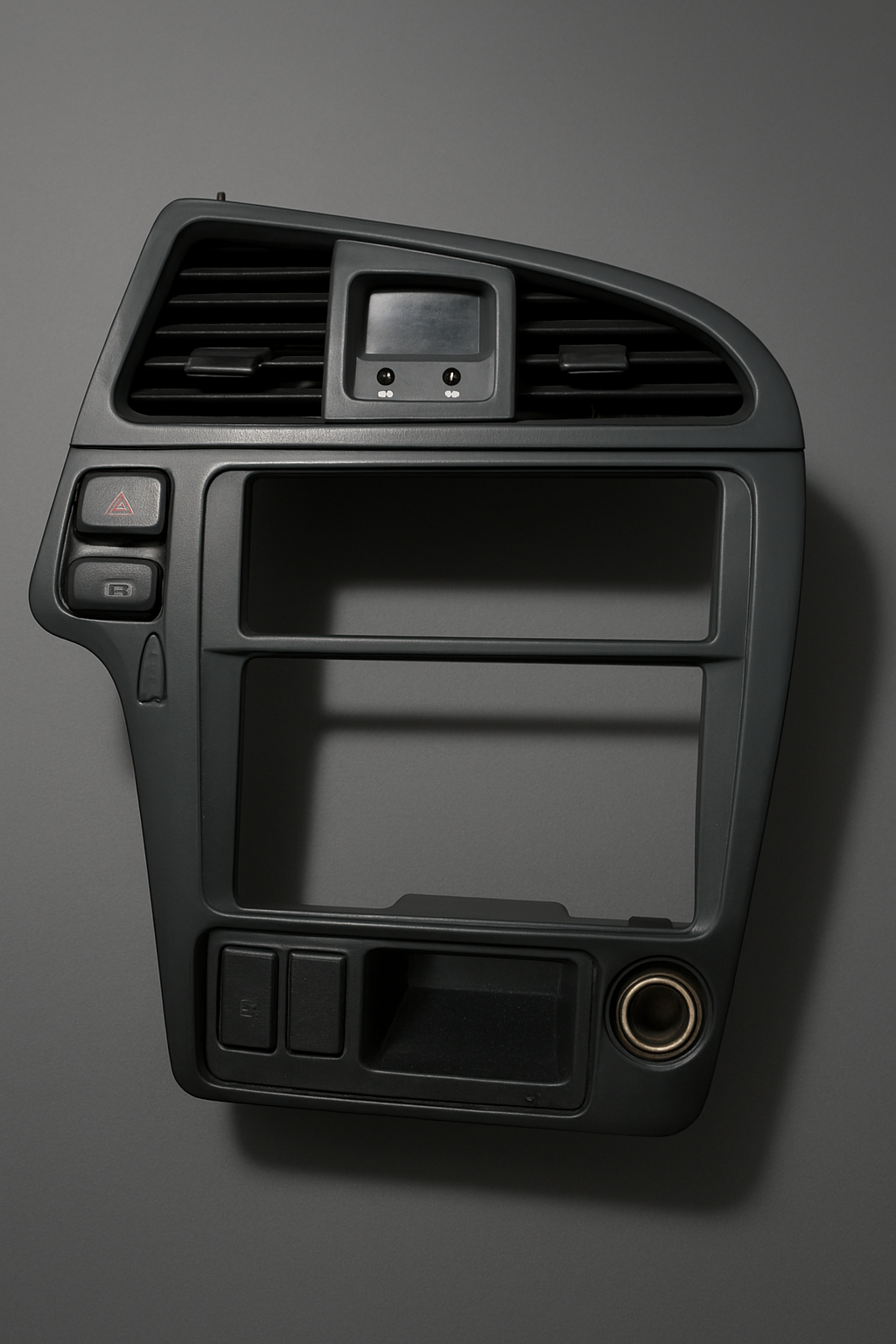 01-04 Nissan Pathfinder BLACK Center Dash Radio Bezel Trim Panel Vents Clock OEM