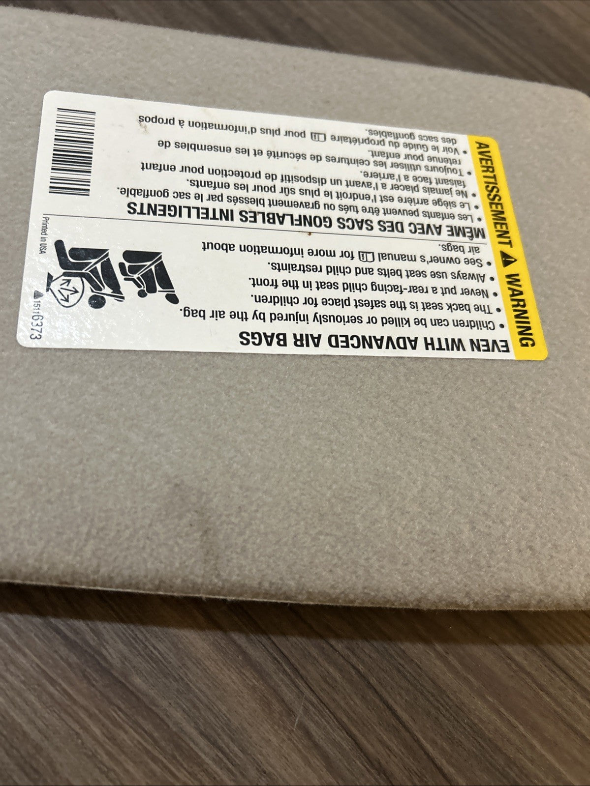 2004-2011 CHEVROLET COLORADO GMC CANYON SUN VISOR SHADE PASSENGER SIDE GRAY