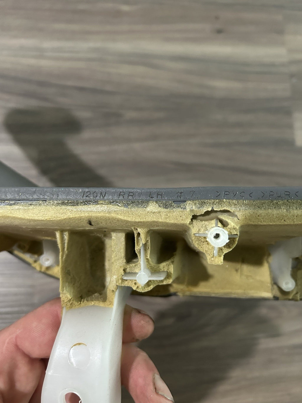 2001-2007 Toyota Sequoia Rear Left Driver Door Handle Armrest GRAY OEM