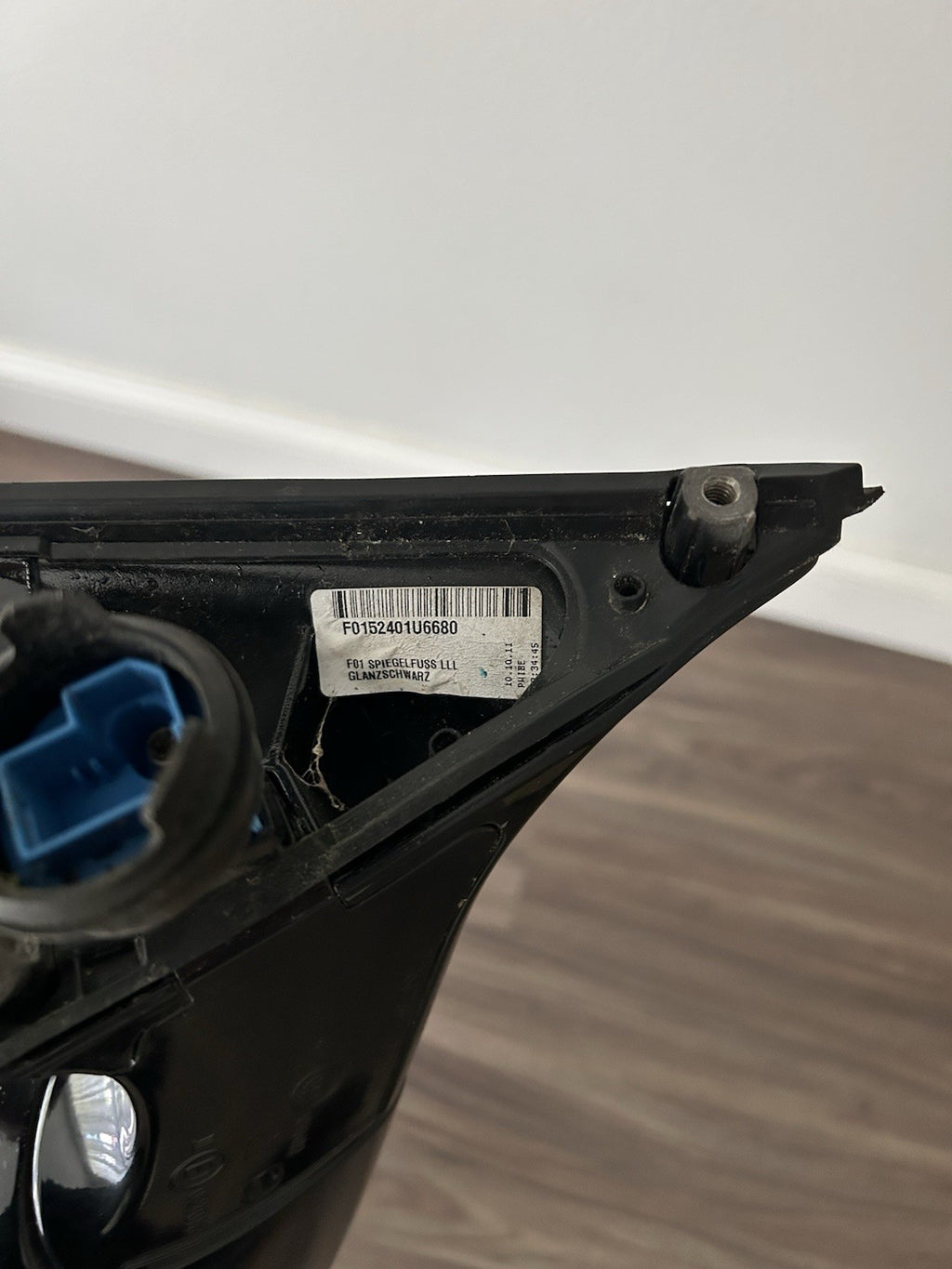 Left Mirror Heated Camera Fits 10–12 BMW 7-Series Black 475-9 OEM