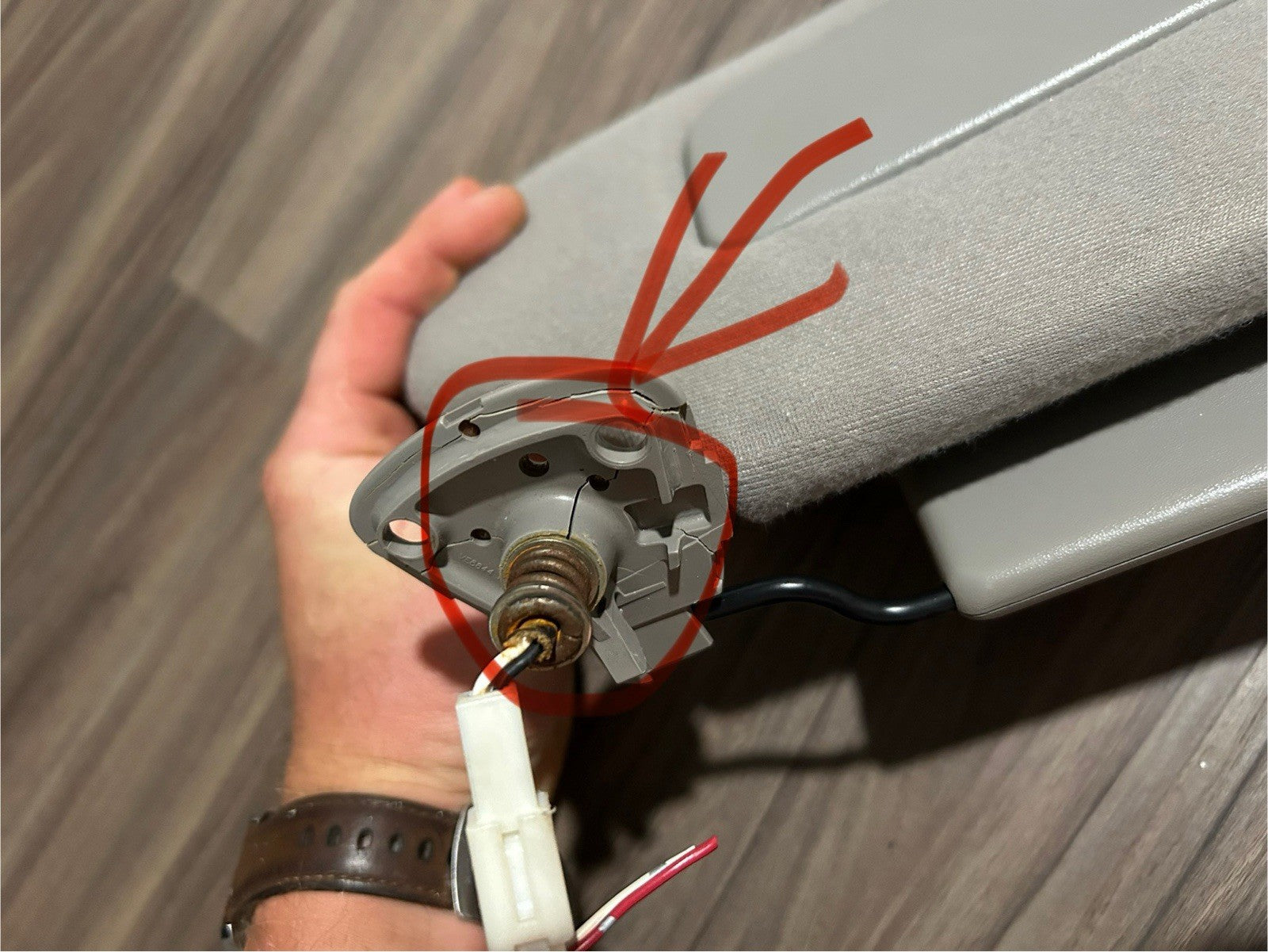 2000-2006 Toyota Tundra Sequoia DRIVER PASSENGER Left Right Sun Visor  OEM Gray