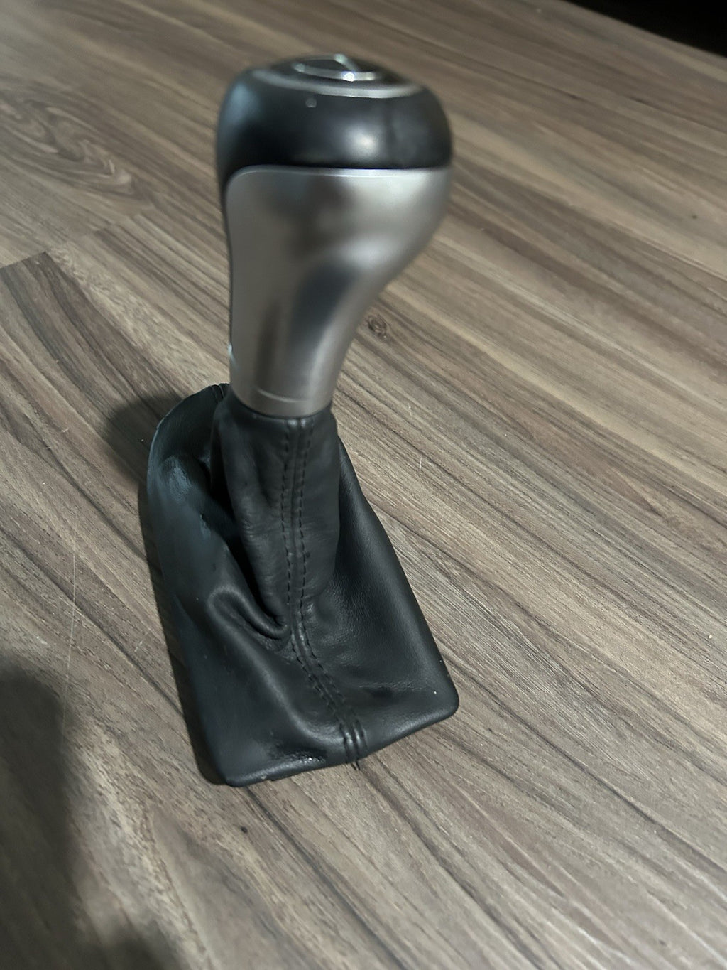 2007-2009 Mercedes W211 E350 E550 OEM Shifter Knob & Boot BLACK & METAL  #147