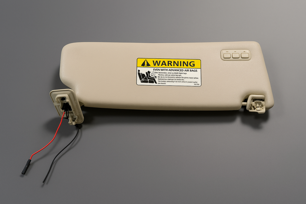 2010-2017 Volvo XC60 Left Driver Sunvisor with Homelink garage door opener beige